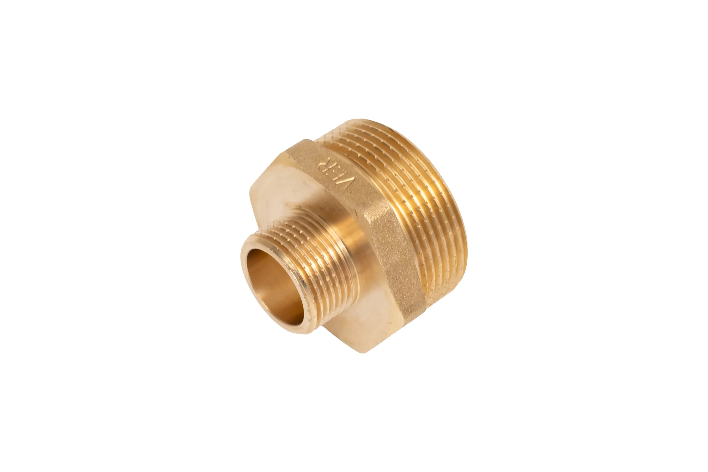 Ниппель переходной латунный ViEiR 3/4 ш × 11/2 ш (две наружные резьбы) SH74