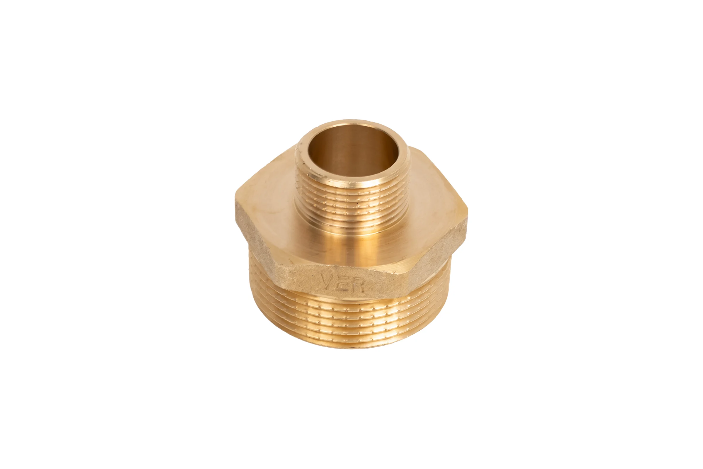 Ниппель переходной латунный ViEiR 3/4 ш × 11/2 ш (две наружные резьбы) SH74
