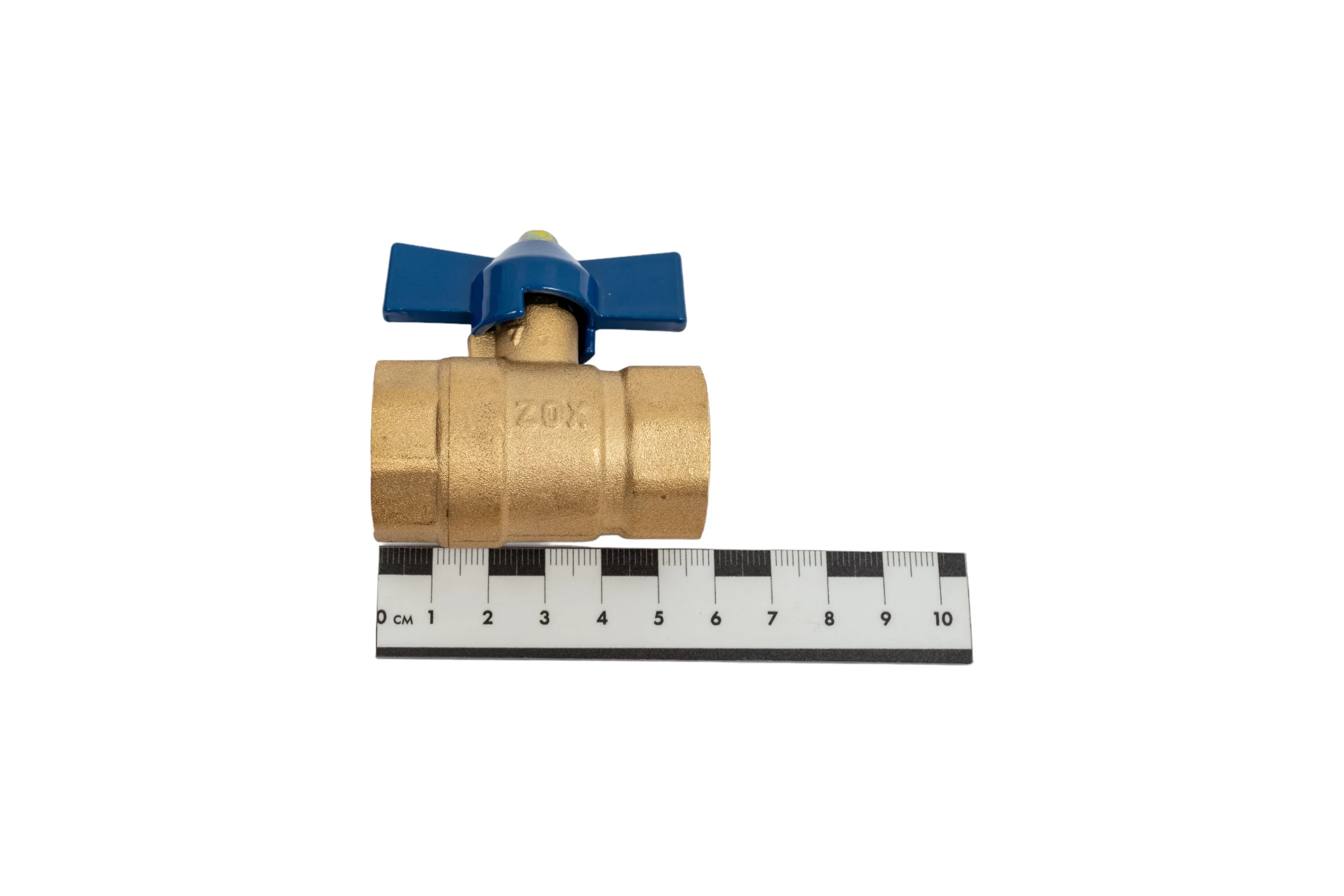Шаровой кран Zox 3/4'' вн/вн, бабочка 519283