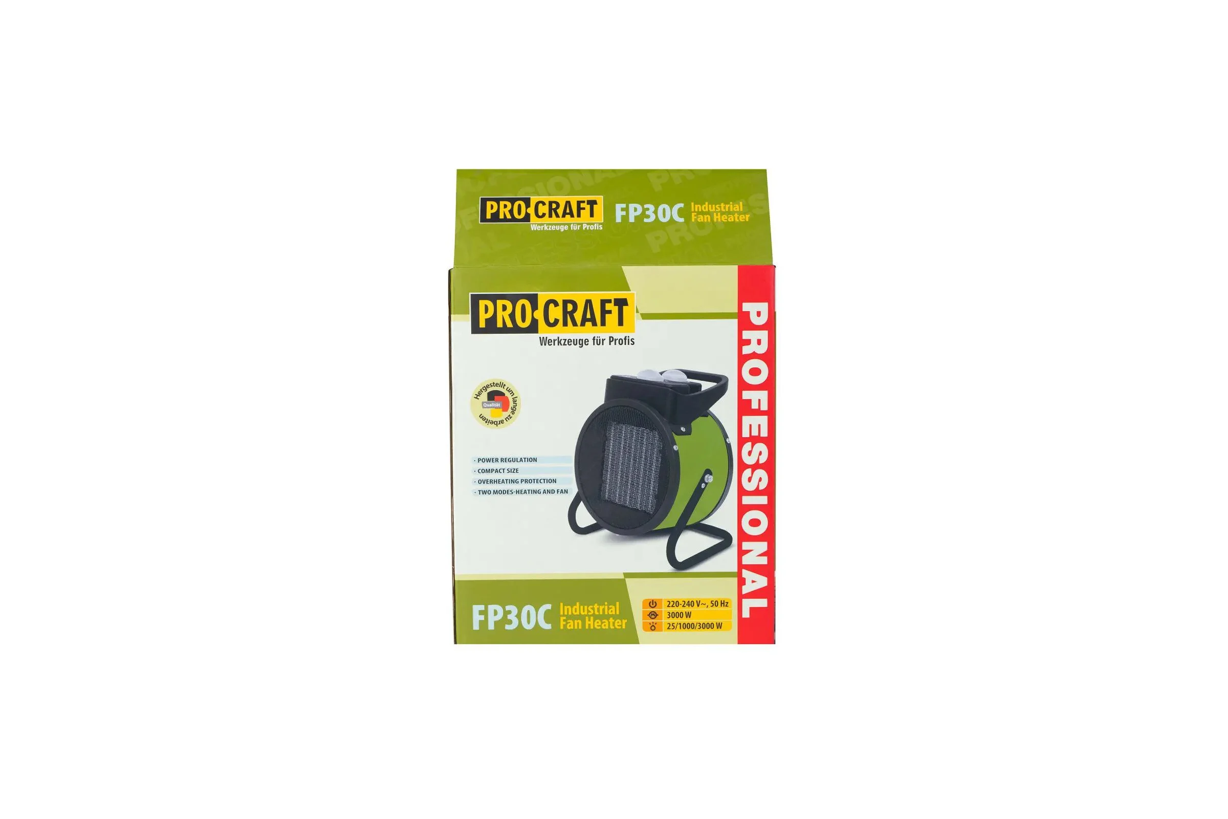 Тепловентилятор   25/1000/2000Вт PROCRAFT FP30C