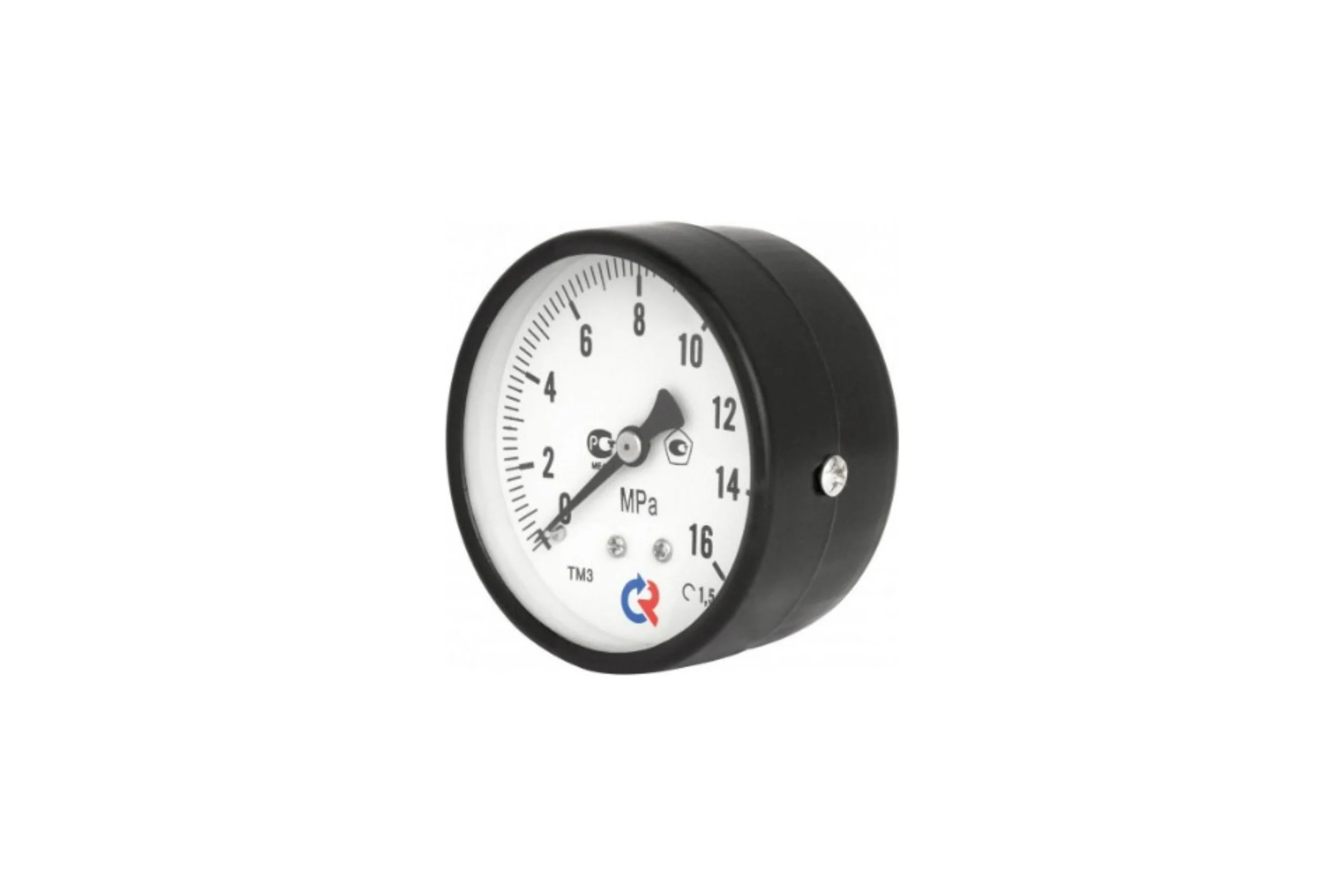 Манометр Valtec TM310T Dy 63 с задн. подкл., 1/4, 0-16 бар (кл. точн. 2,5) TM-310T.0216