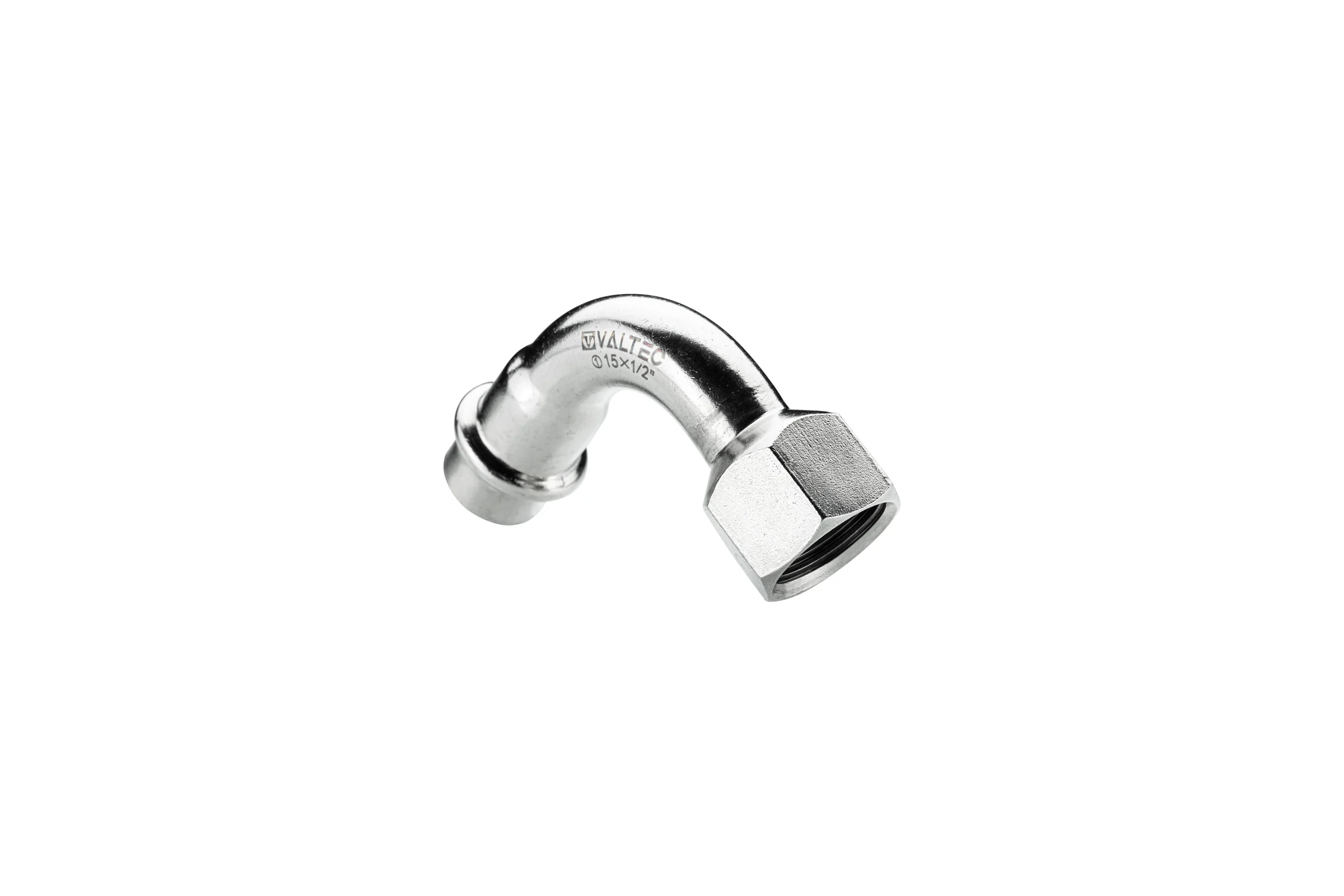 Отвод 90 с переходом на вн. р. Valtec, нерж. сталь 28х3/4 VTi.956.I.002805