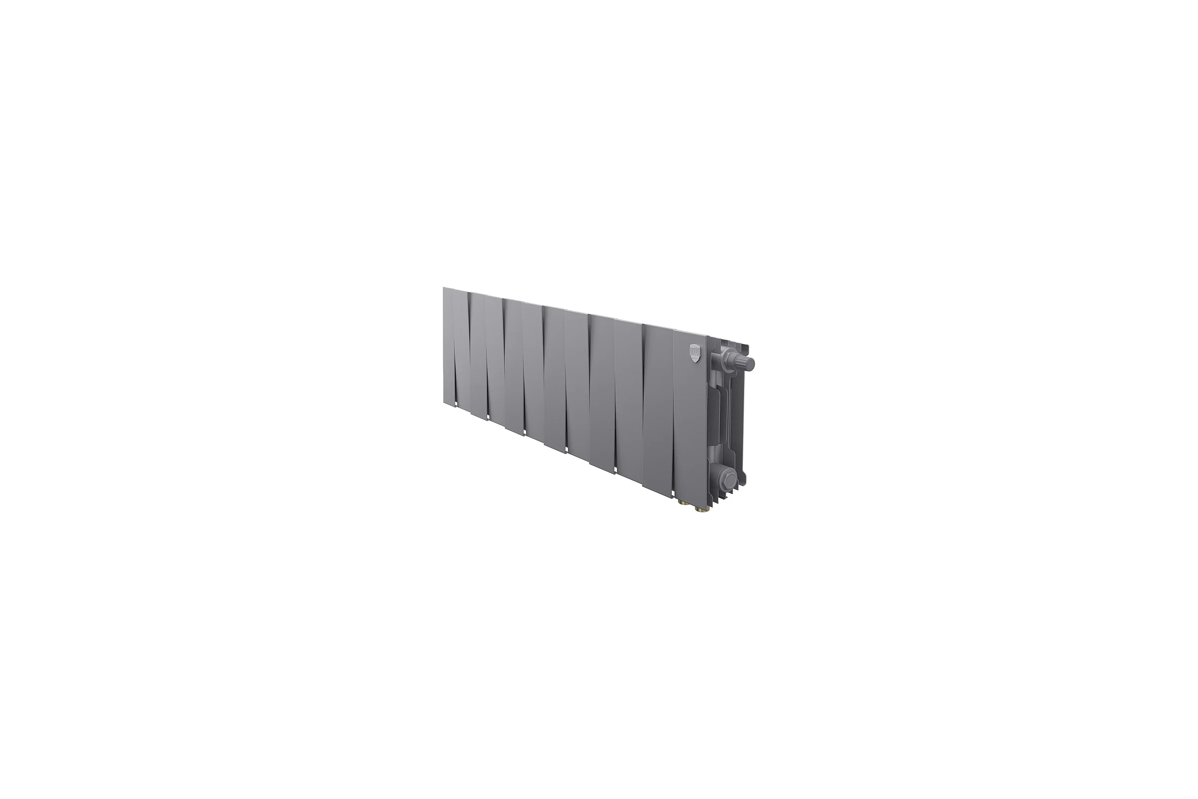 Радиатор биметаллический Royal Thermo PianoForte 200 Серебристый VR80- 12 секц. НС-1682315