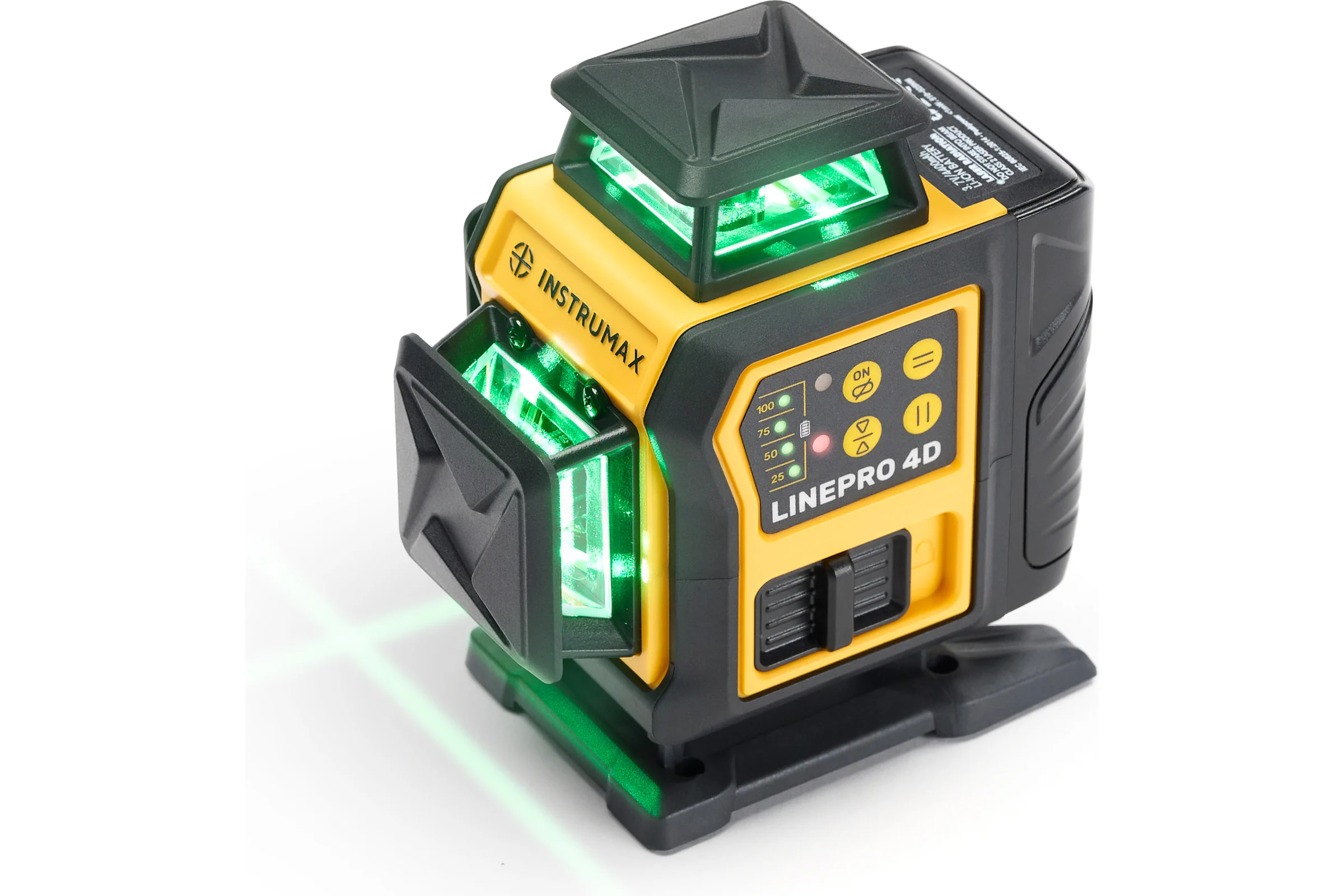 Комплект Профессиональный лазерный уровень INSTRUMAX LINEPRO 4D BAZA SET + Штатив (для лазерного уровня, усиленный, подъемный механизм, ¼ дюйма) ACULA STAND 1700 IM0213