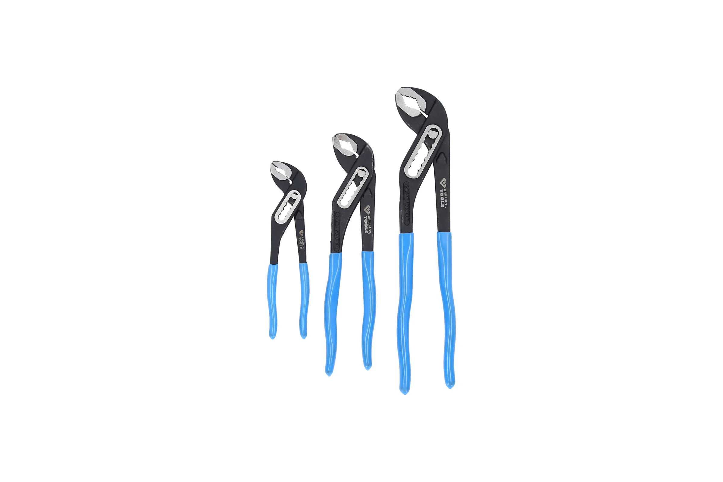 Набор переставных сантехнических клещей Brilliant Tools 7, 10, 12 дюймов 3 шт.  BT064910