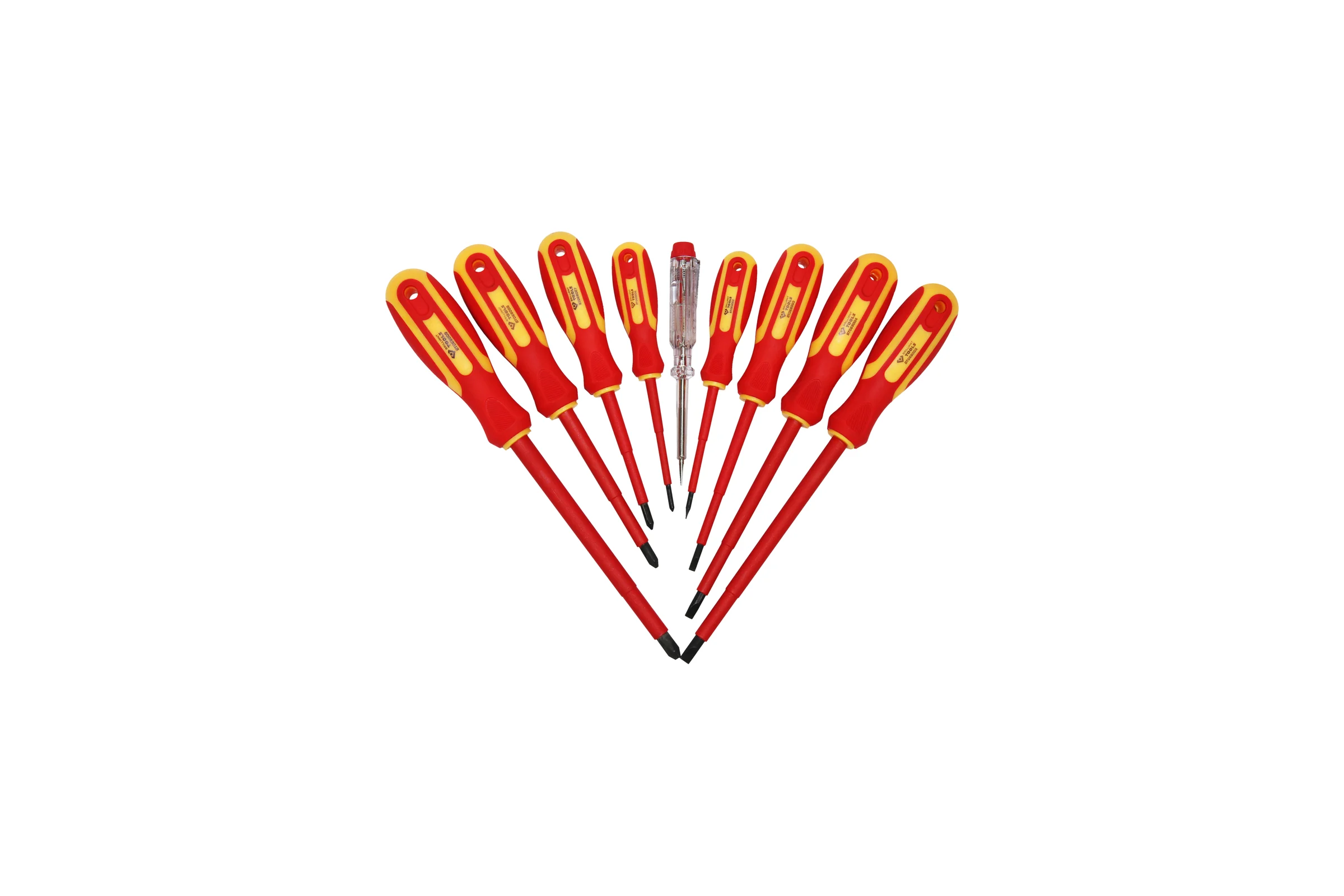 Набор отверток Brilliant Tools VDE SL шлицевые и PH Phillips 9 предметов BT068010