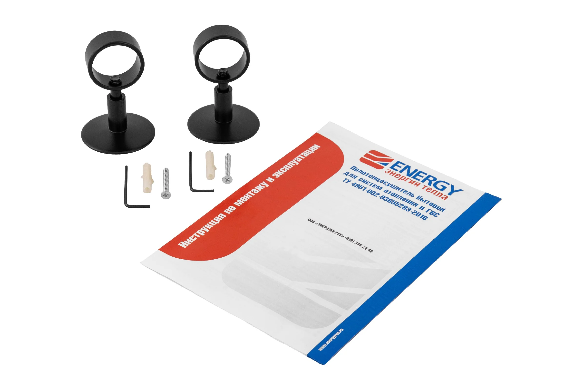 Полотенцесушитель ENERGY Solo 600х400 черный матовый 00-УТ-00407