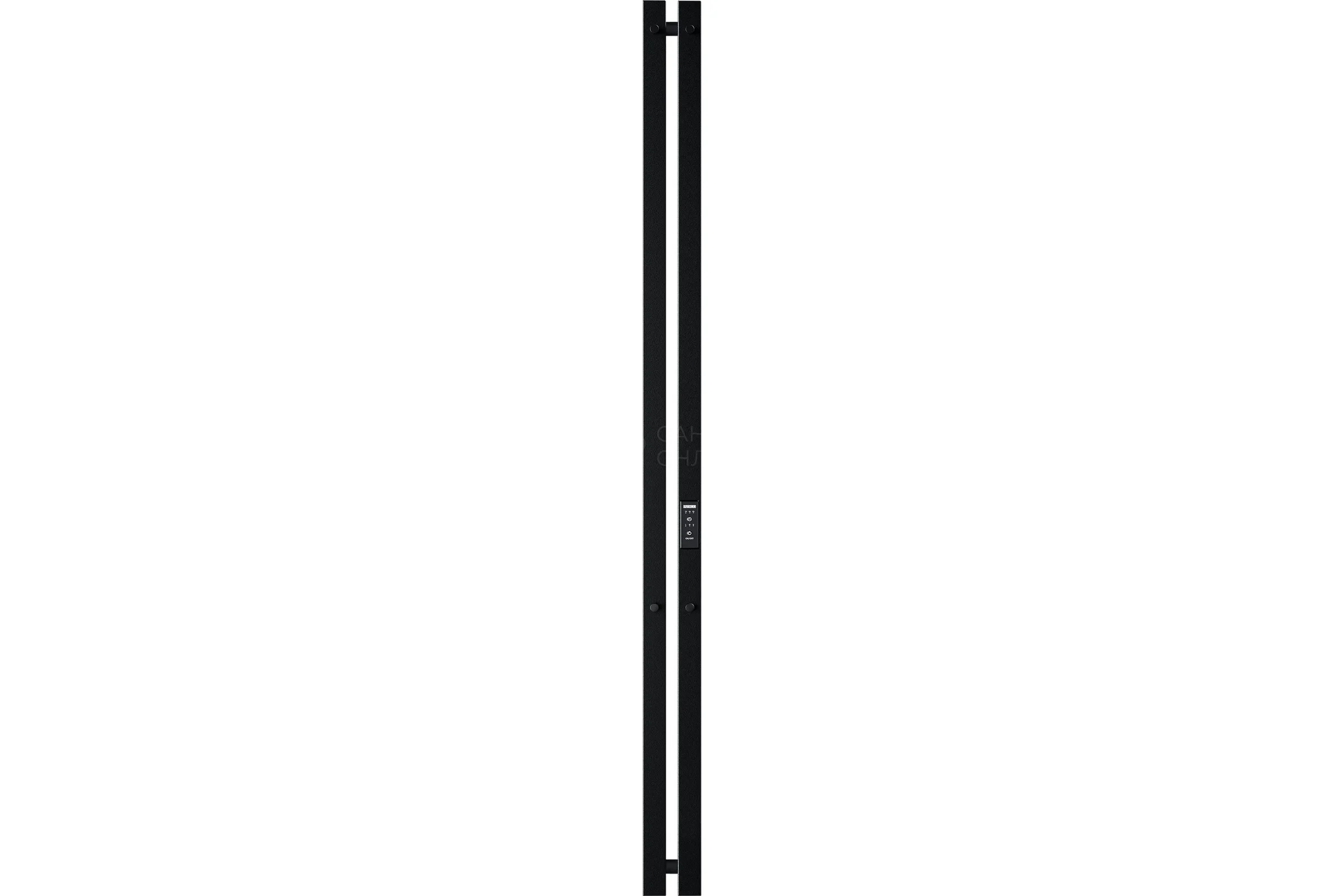 Электрический полотенцесушитель INDIGO Style 2 PRO (electro) 120/8 (таймер, скрытый провод справа, Черный муар) LSPRE120-8BRRt