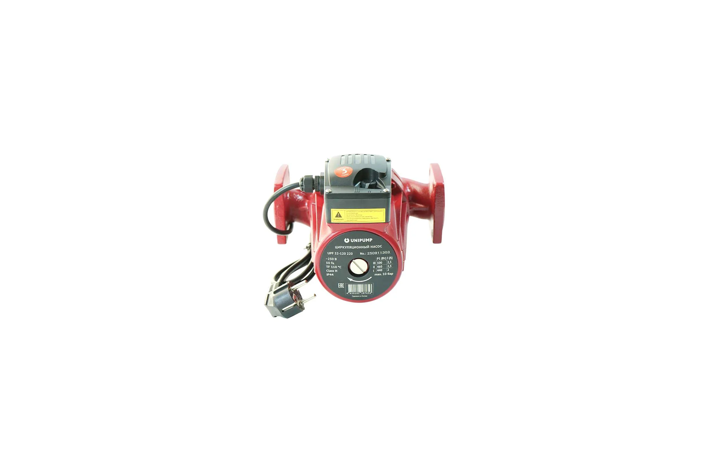 Насос циркуляционный UNIPUMP UPF 32-120 220 отопление, 3-х скоростной 97011