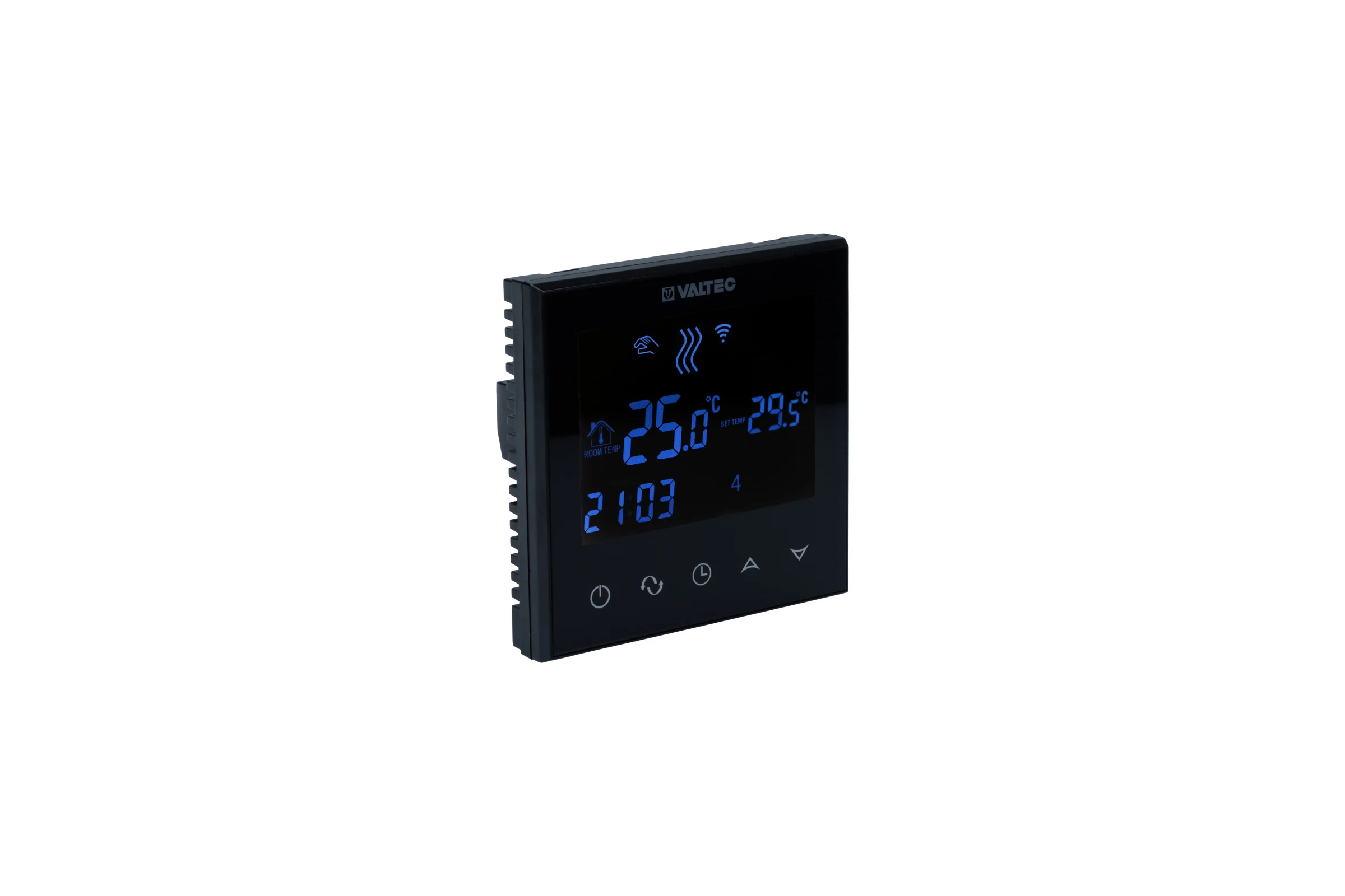 Комнатный WIFI-хронотермостат Valtec (черный) VT.AC712.B.0