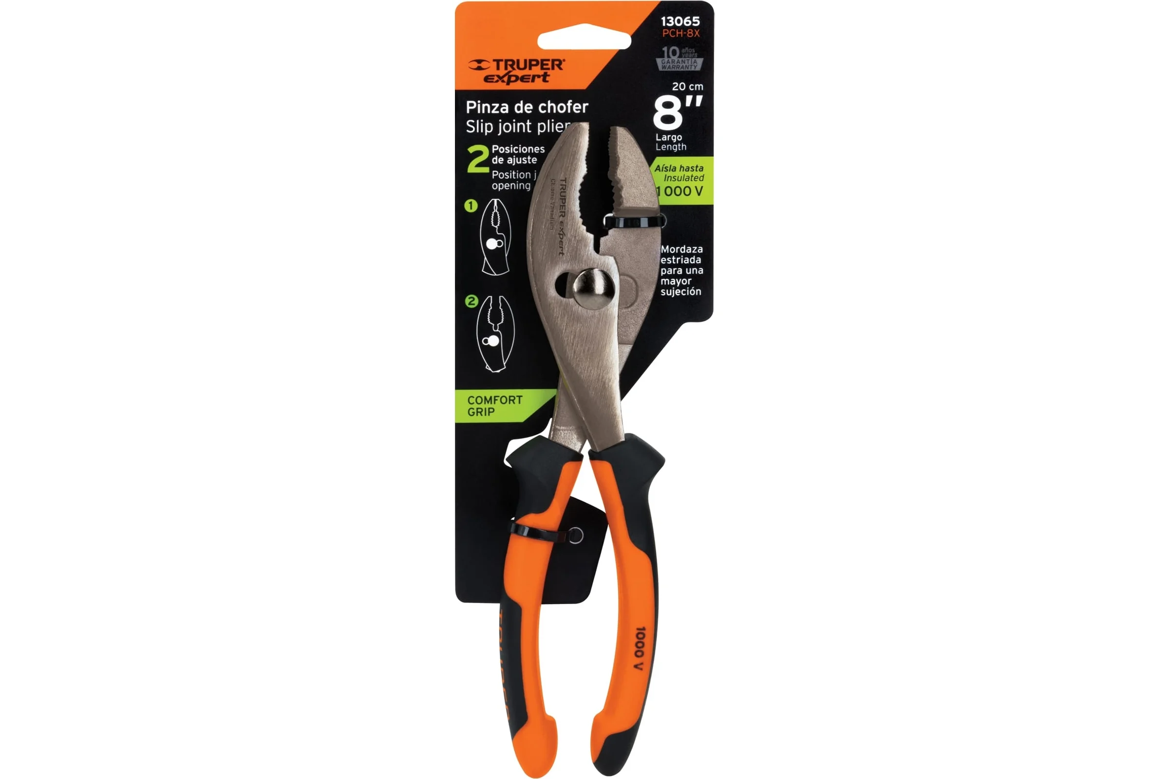Переставные клещи Truper Expert 200мм PCH-8x 13065