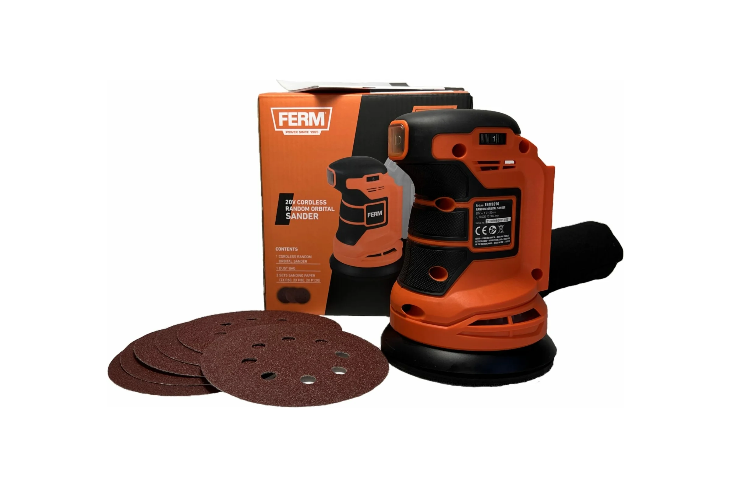 Аккумуляторная шлифовальная машина FERM FX Power ESM1014