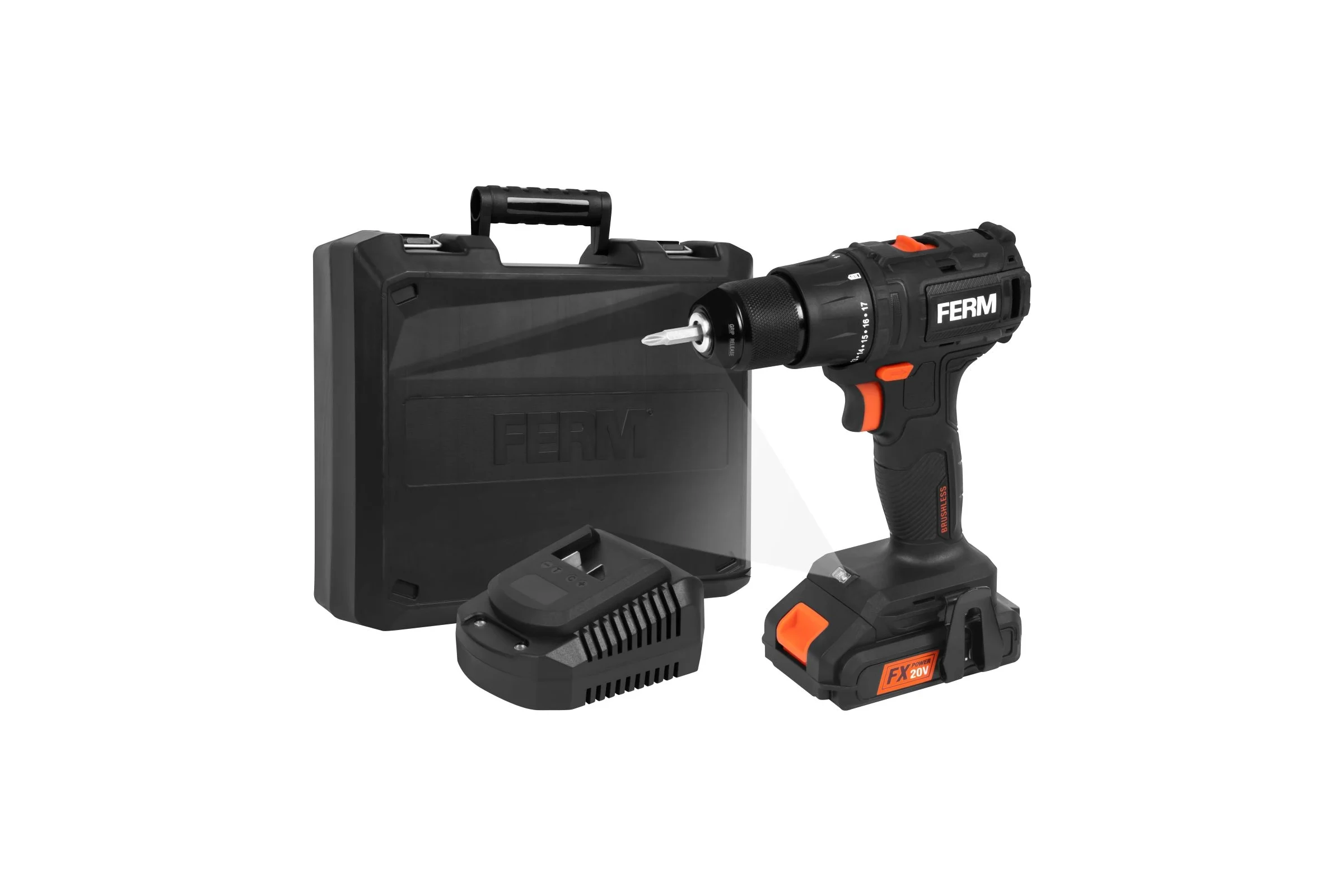 Аккумуляторная дрель-шуруповёрт FERM CDM1168