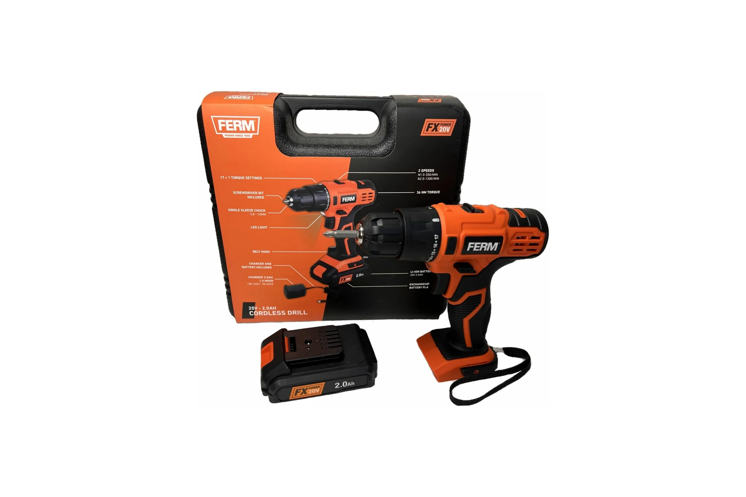 Аккумуляторная дрель-шуруповерт FERM FX Power CDM1164