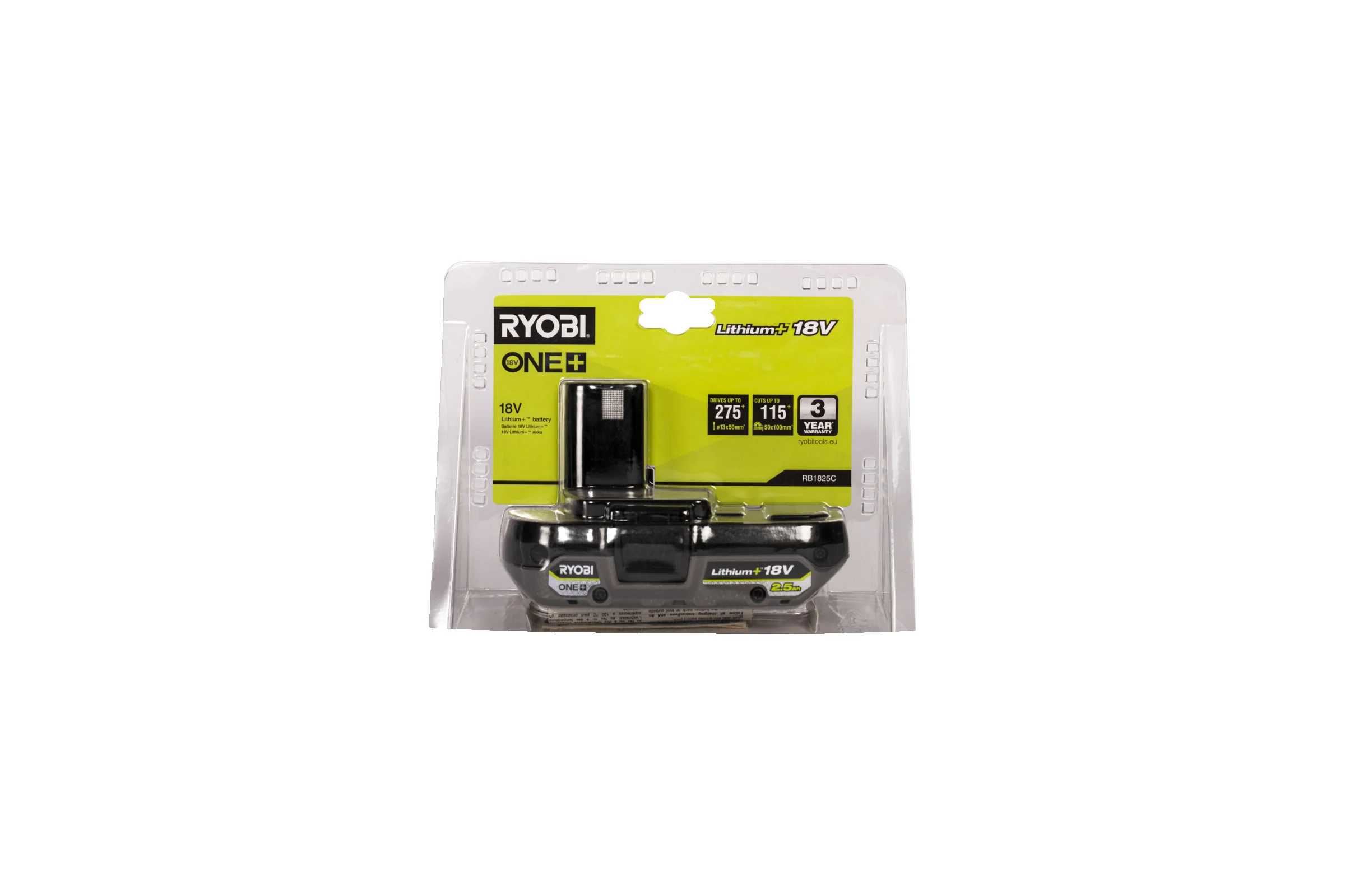 Аккумулятор RB1825C ONE+ 18В, 2.5Ач Ryobi 5133005516