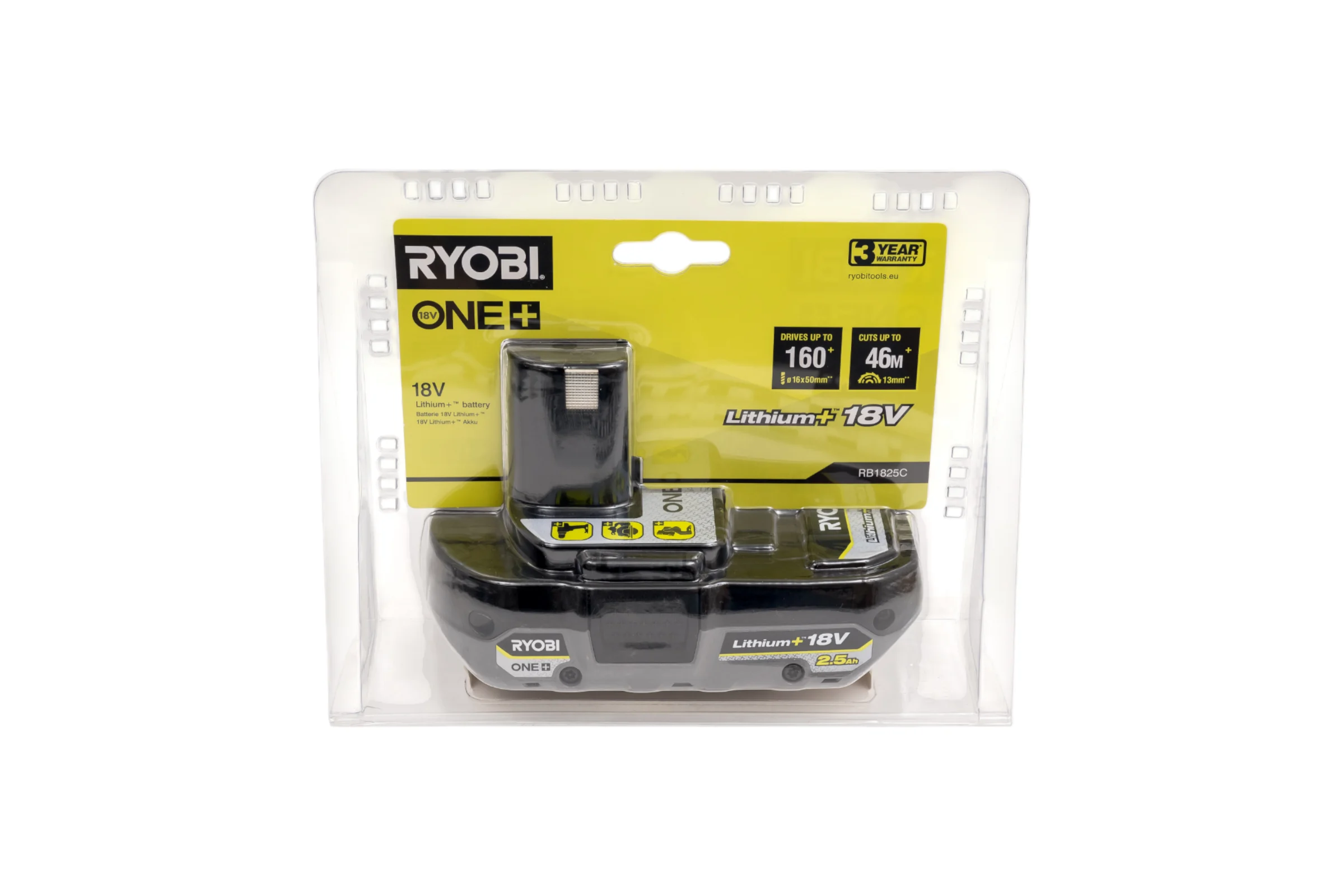 Аккумулятор RB1825C ONE+ 18В, 2.5Ач Ryobi 5133005516