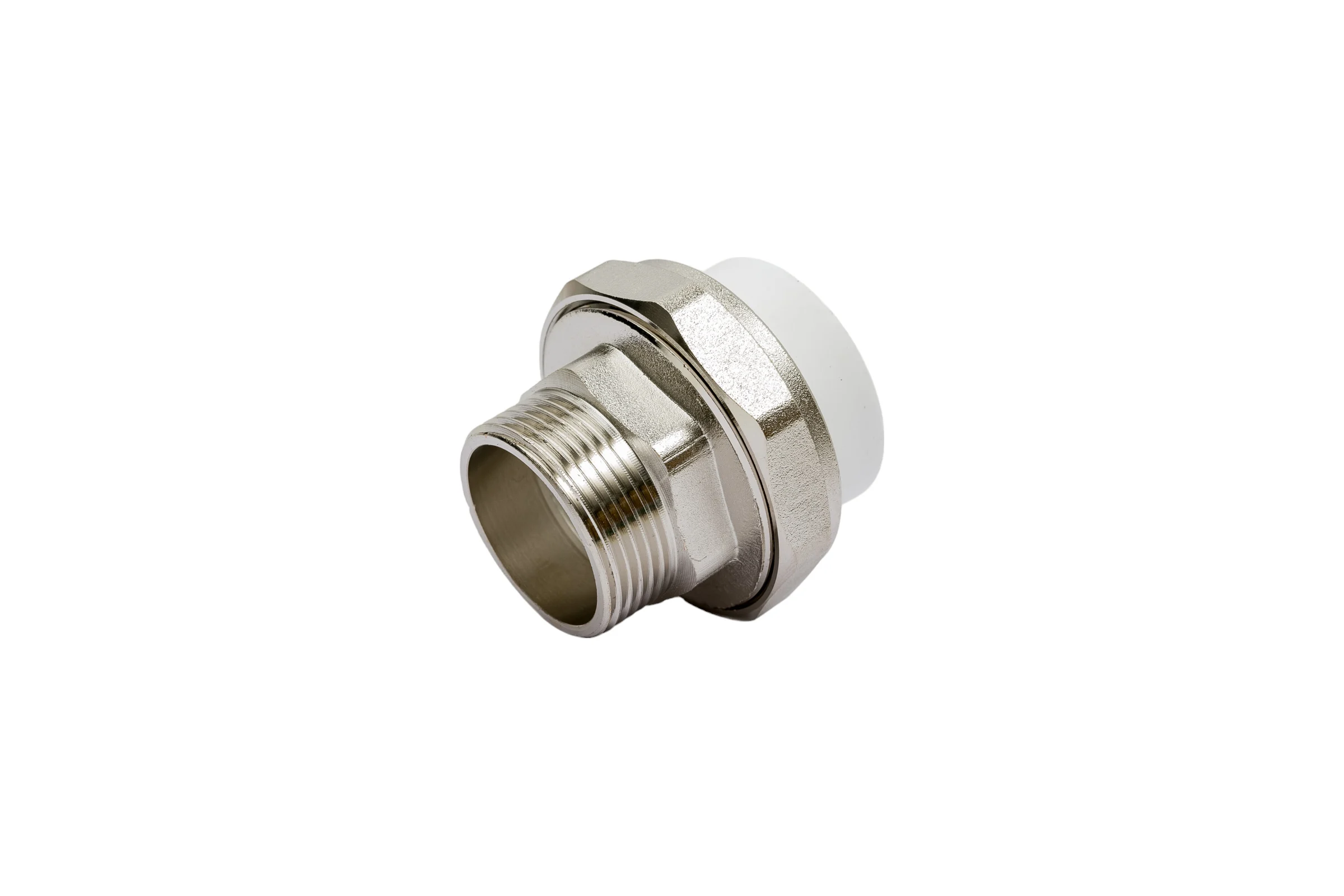 Разъемная муфта PPRC MeerPlast Дн40х32 Ру25 белая наружная резьба D200-00505