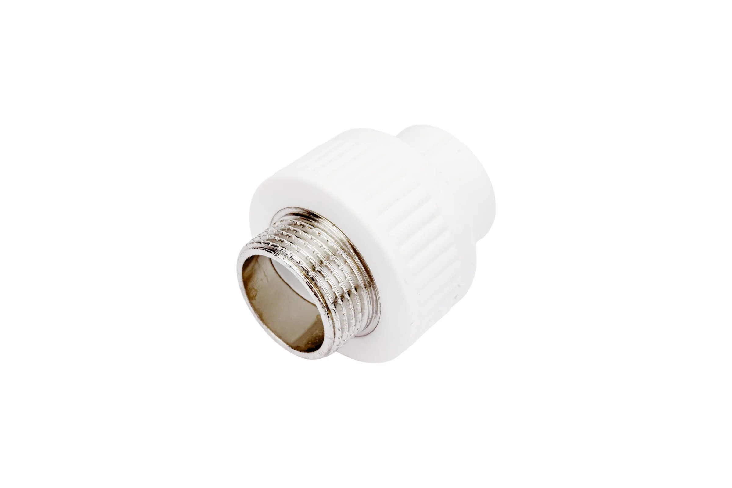 Комбинированная муфта PPRC MeerPlast Дн25x25 Ру25 белая наружная резьба D200-00445
