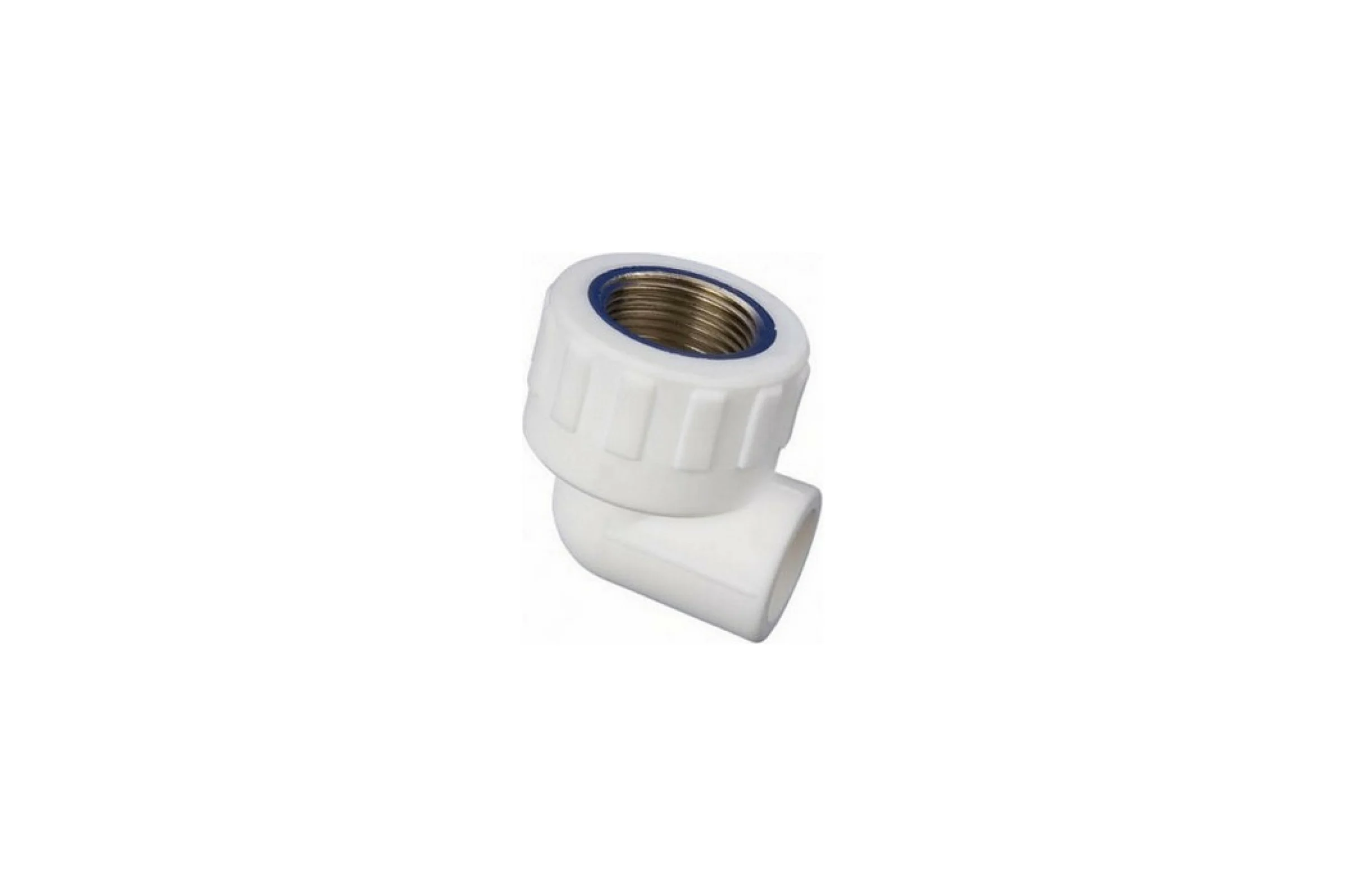 Угольник MeerPlast PPRC белый Дн25x20 Ру25 90гр. внутренняя резьба D200-00974