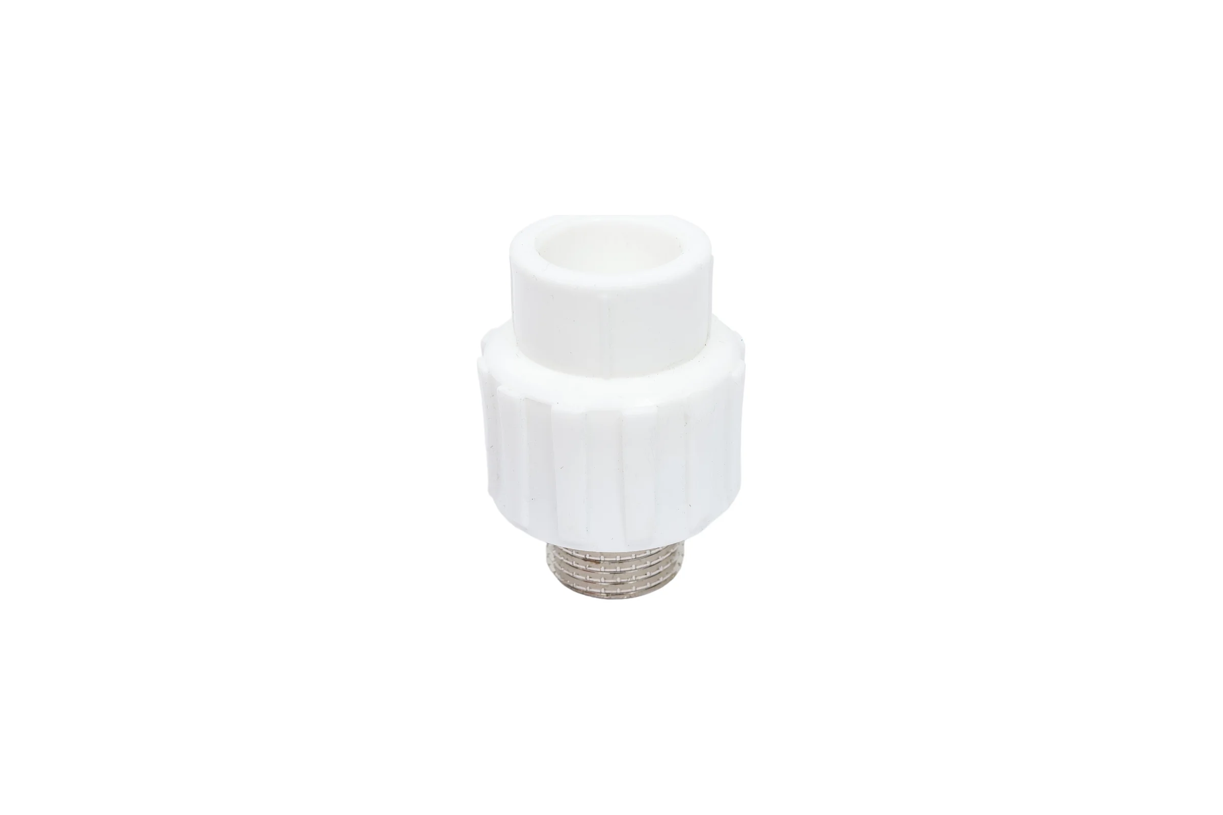 Комбинированная муфта PPRC MeerPlast Дн20x15 Ру25 белая наружная резьба D200-00434