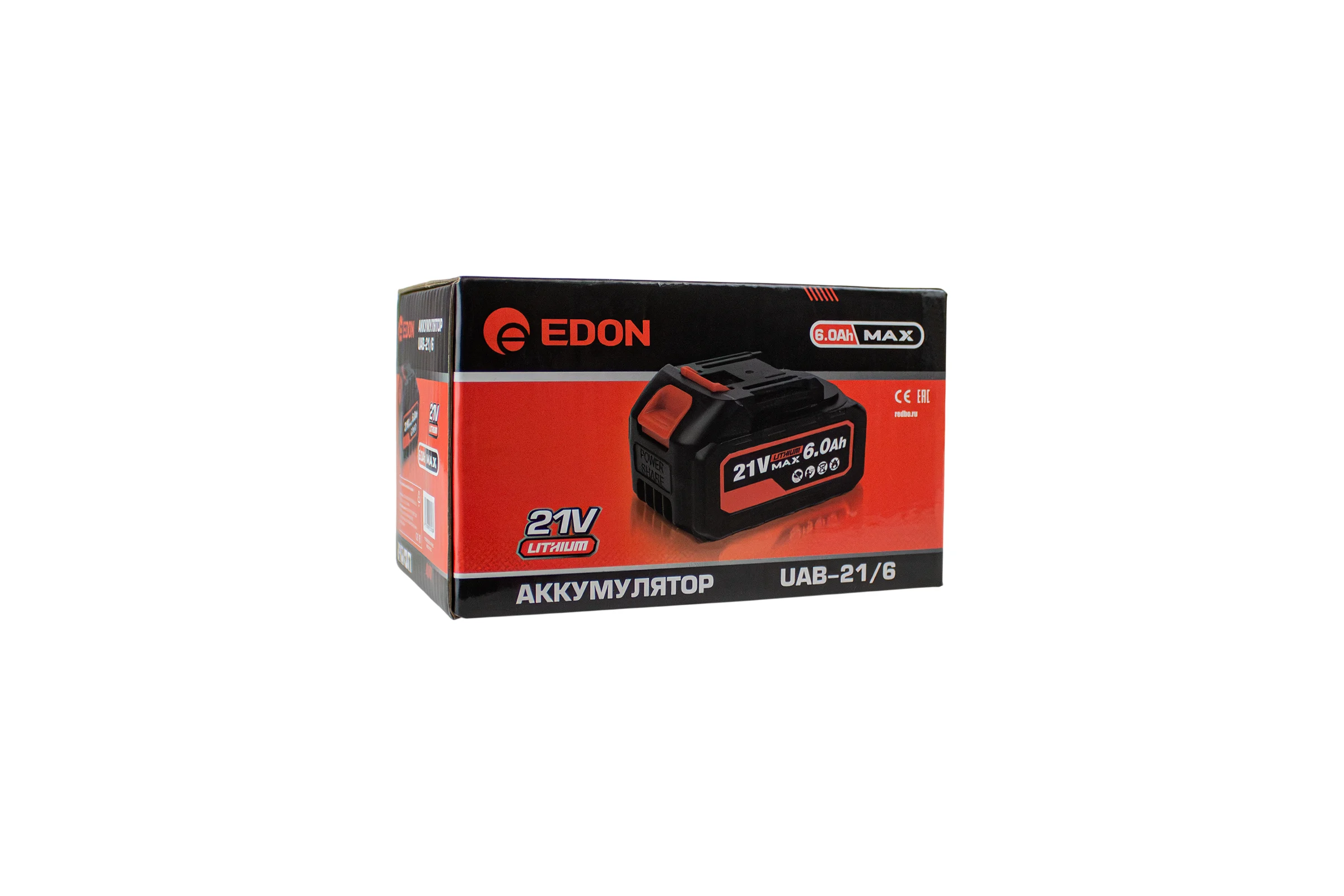 Аккумулятор EDON UAB-21/6.0 (Li-ion, 6,0A/h) 22684