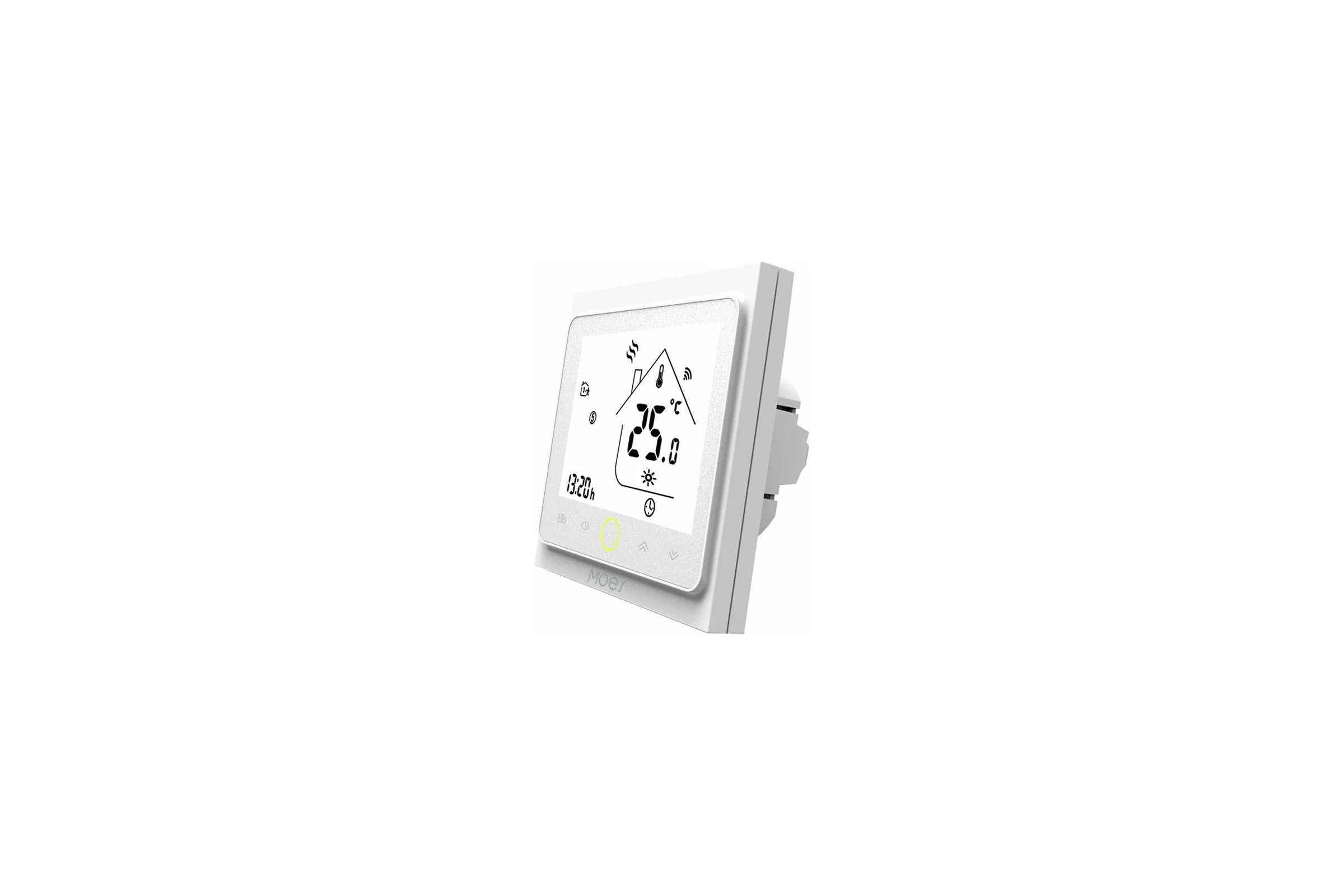 Термостат для электрического отопления пола Moes WiFi Thermostat с подсветкой BHT-002-GBLWW