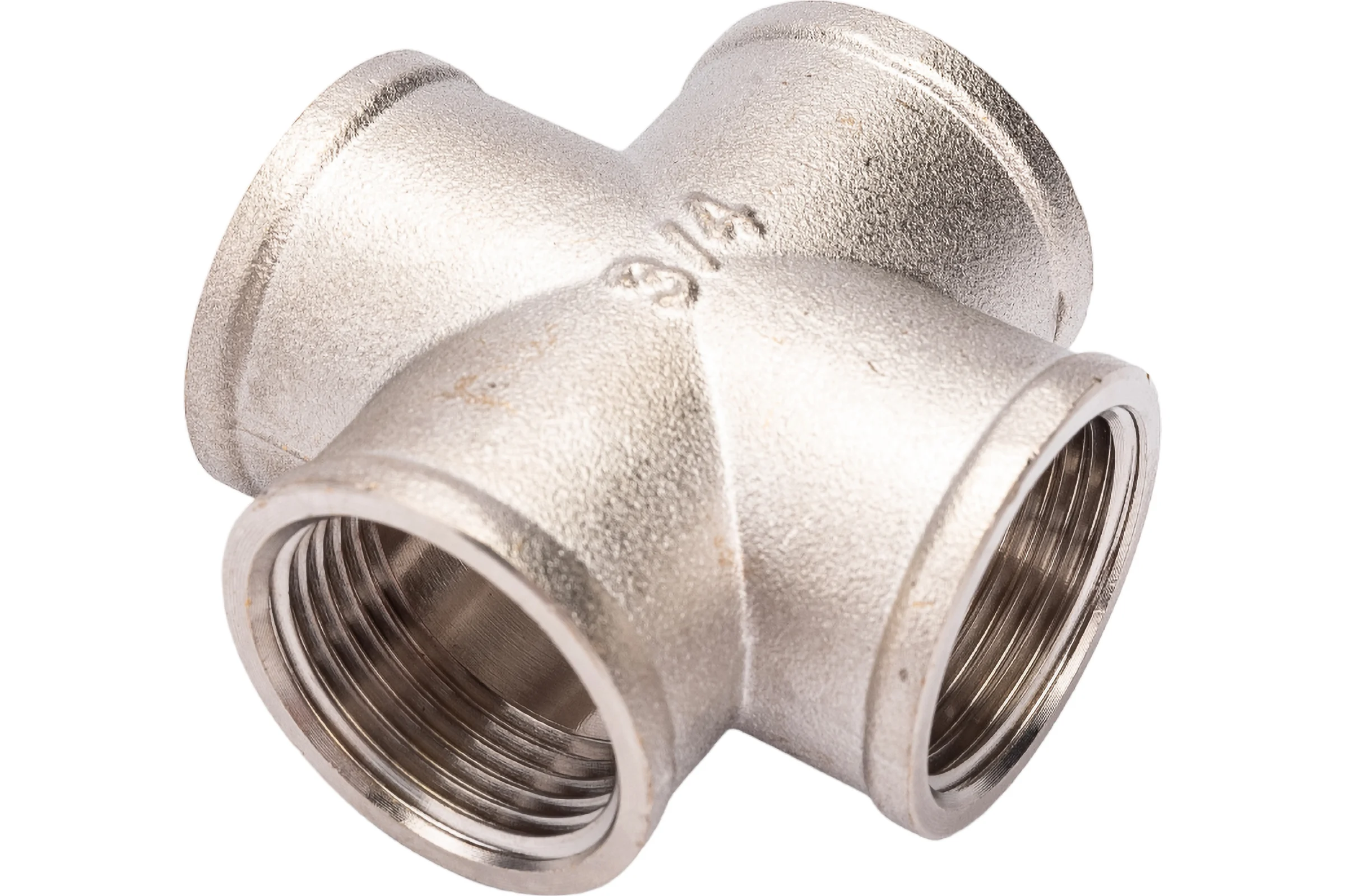 Крестовина латунная STI Ду20 (3/4") Ру16 никелированная D270-00409