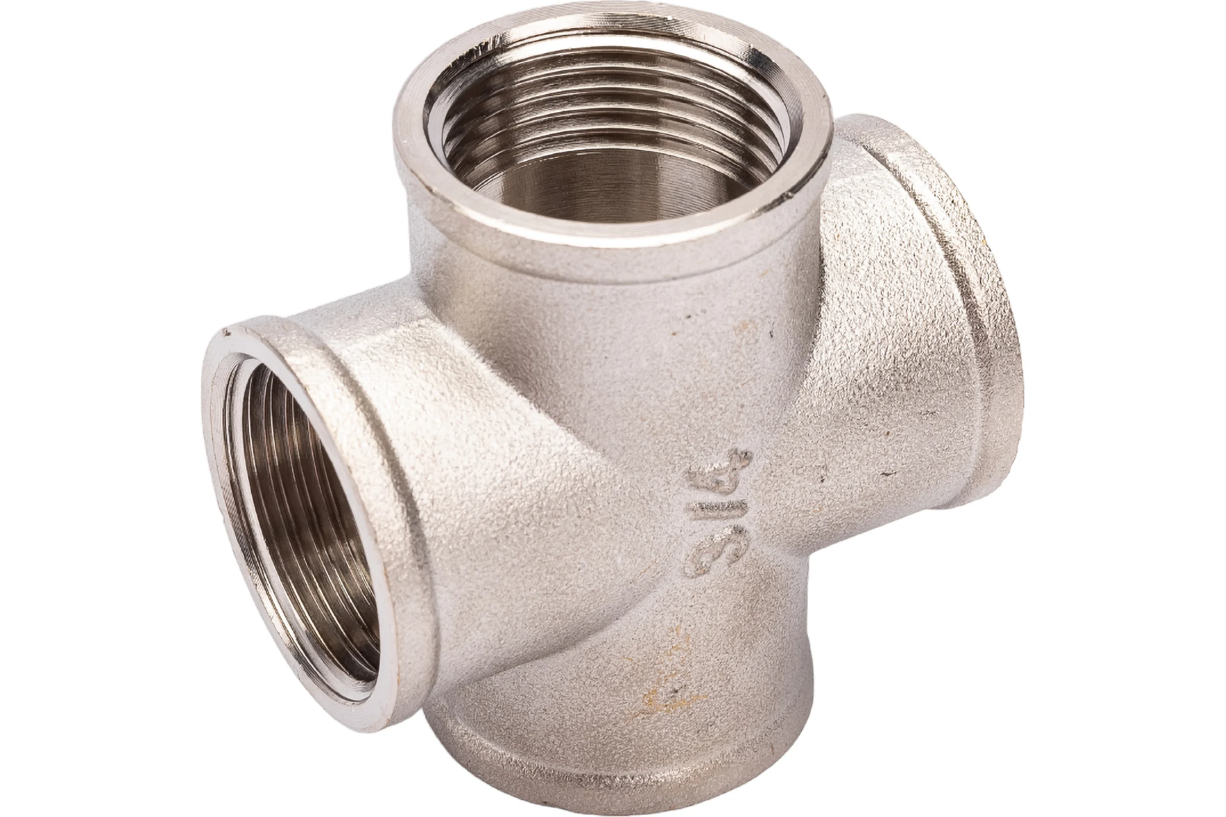Крестовина латунная STI Ду20 (3/4") Ру16 никелированная D270-00409