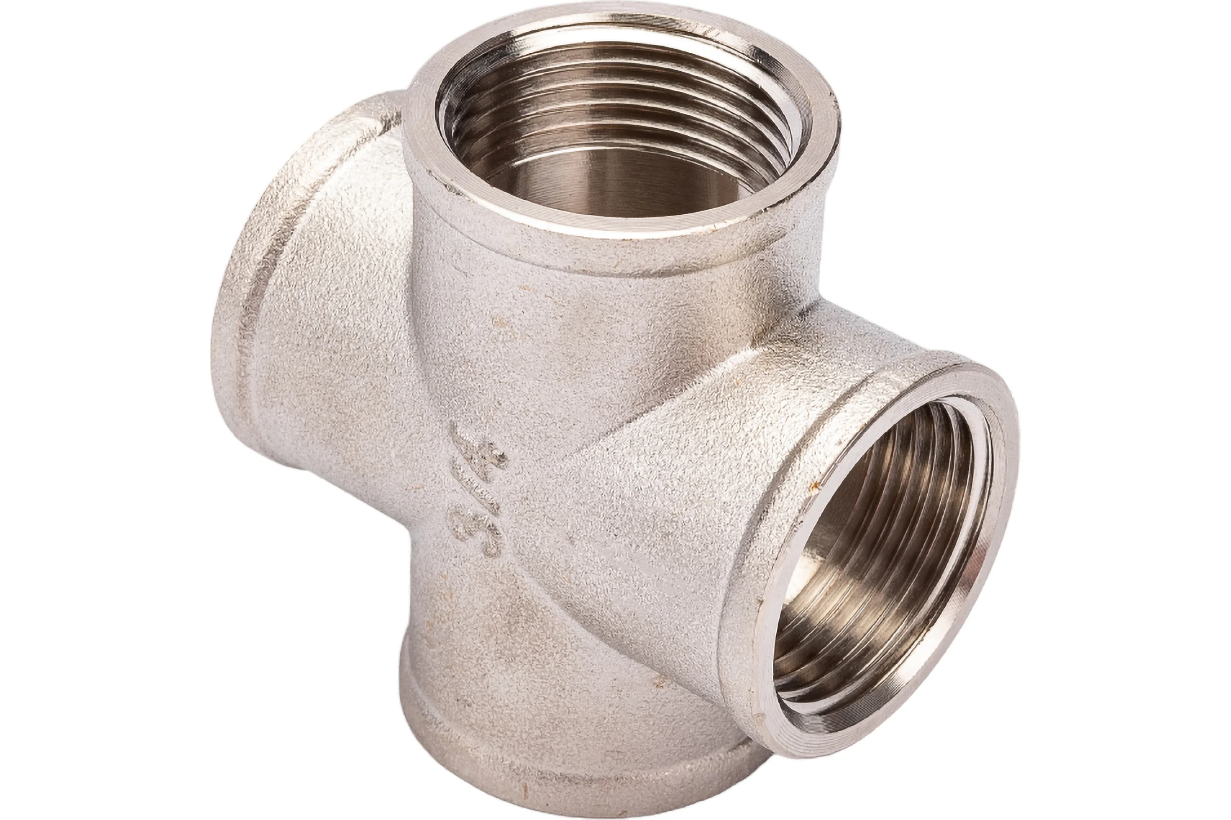 Крестовина латунная STI Ду20 (3/4") Ру16 никелированная D270-00409