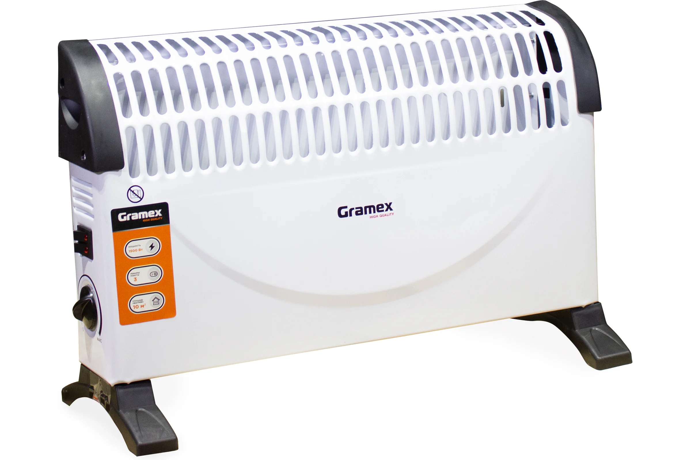 Конвектор электрический Gramex GR EH-1500, нагрев. эл. игольчатый, мощность 1500 Вт (1/39) 016935