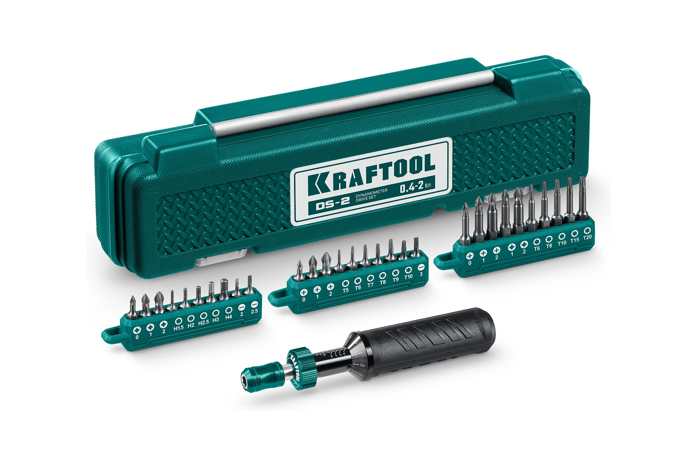 Динамометрическая отвертка KRAFTOOL 0.4-2 Нм 64034