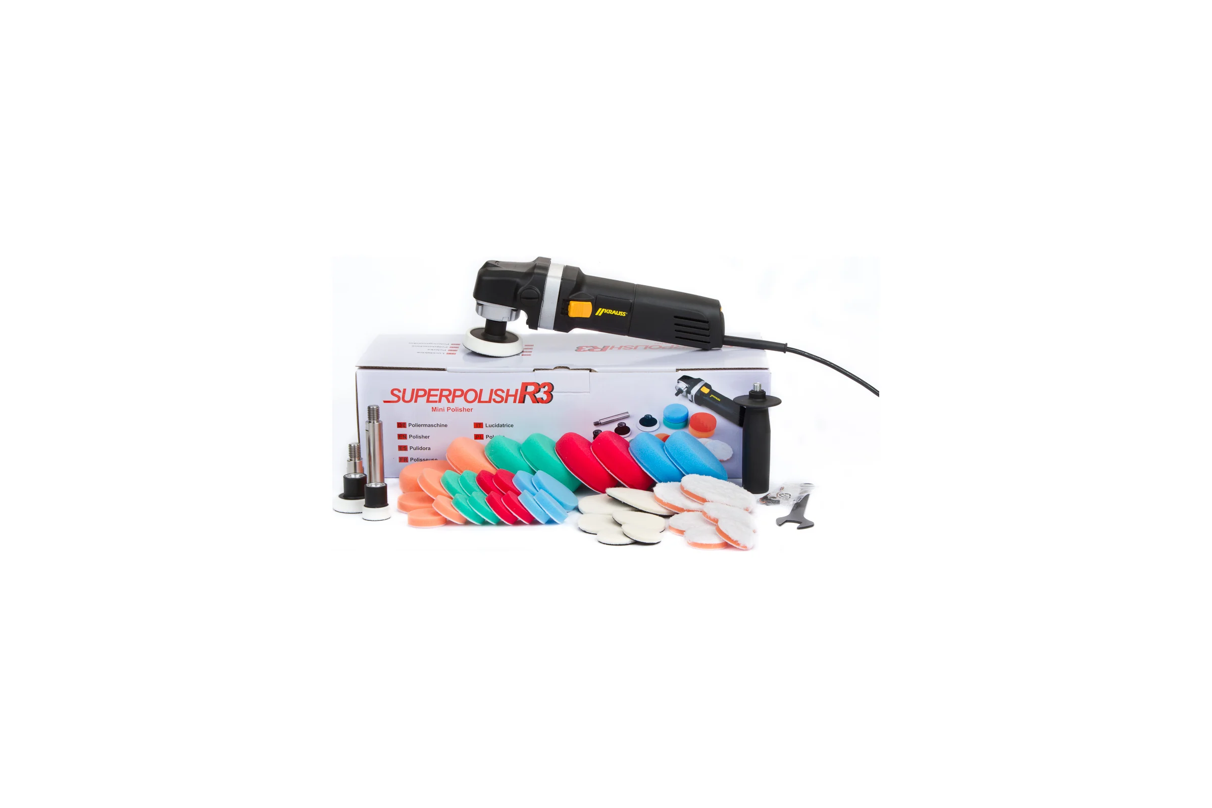 Мини-роторная полировальная машинка KRAUSS SUPERPOLISH R3-SET
