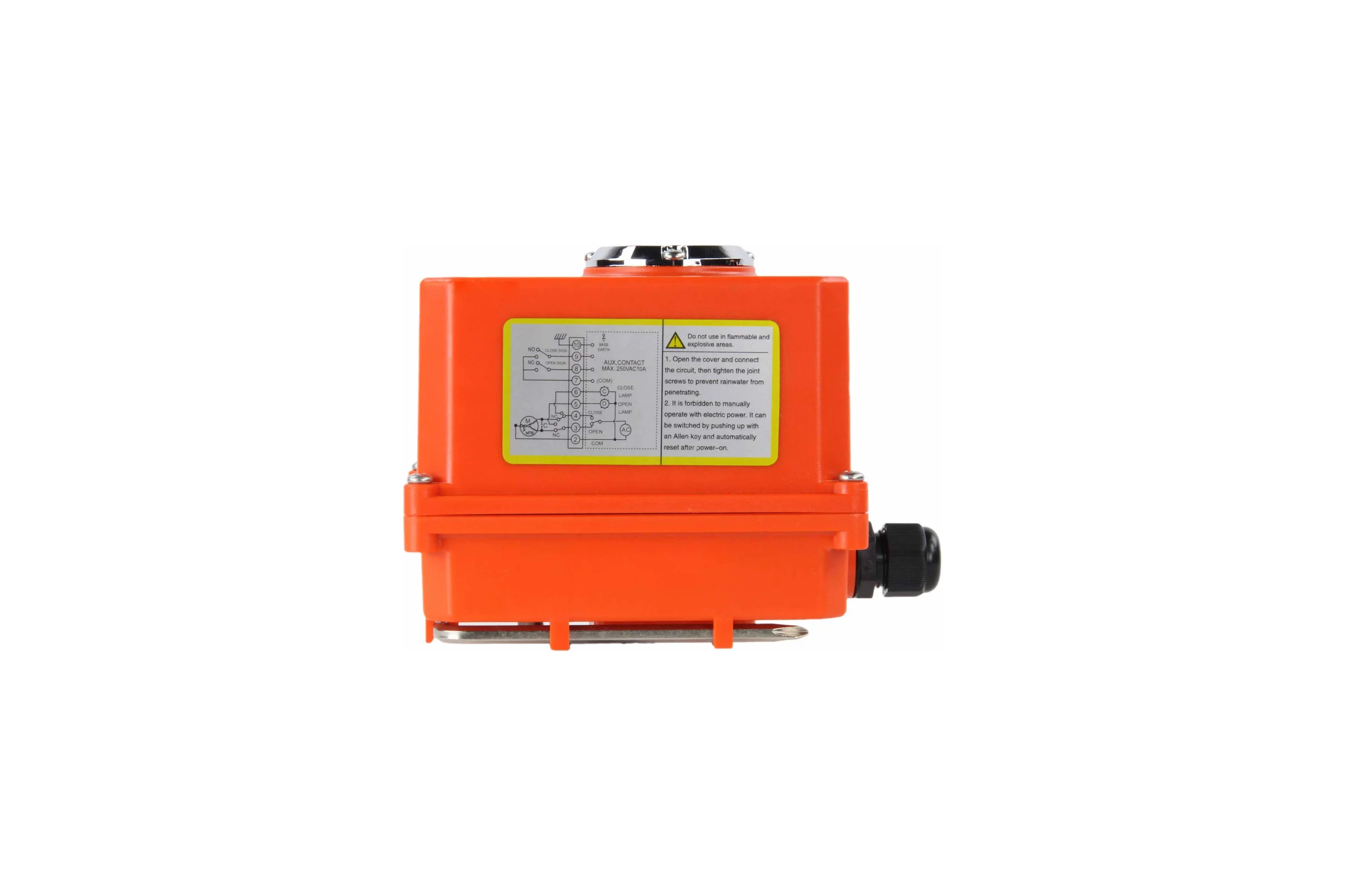 Четвертьоборотный электропривод DN.ru QT-003 220В MINI D300-00408