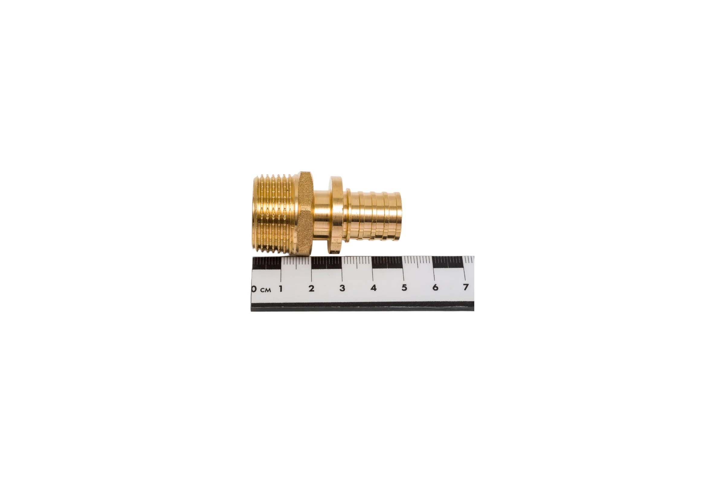Аксиальный переходник MVI с наружной резьбой 20x3/4", латунь SF.420.0505