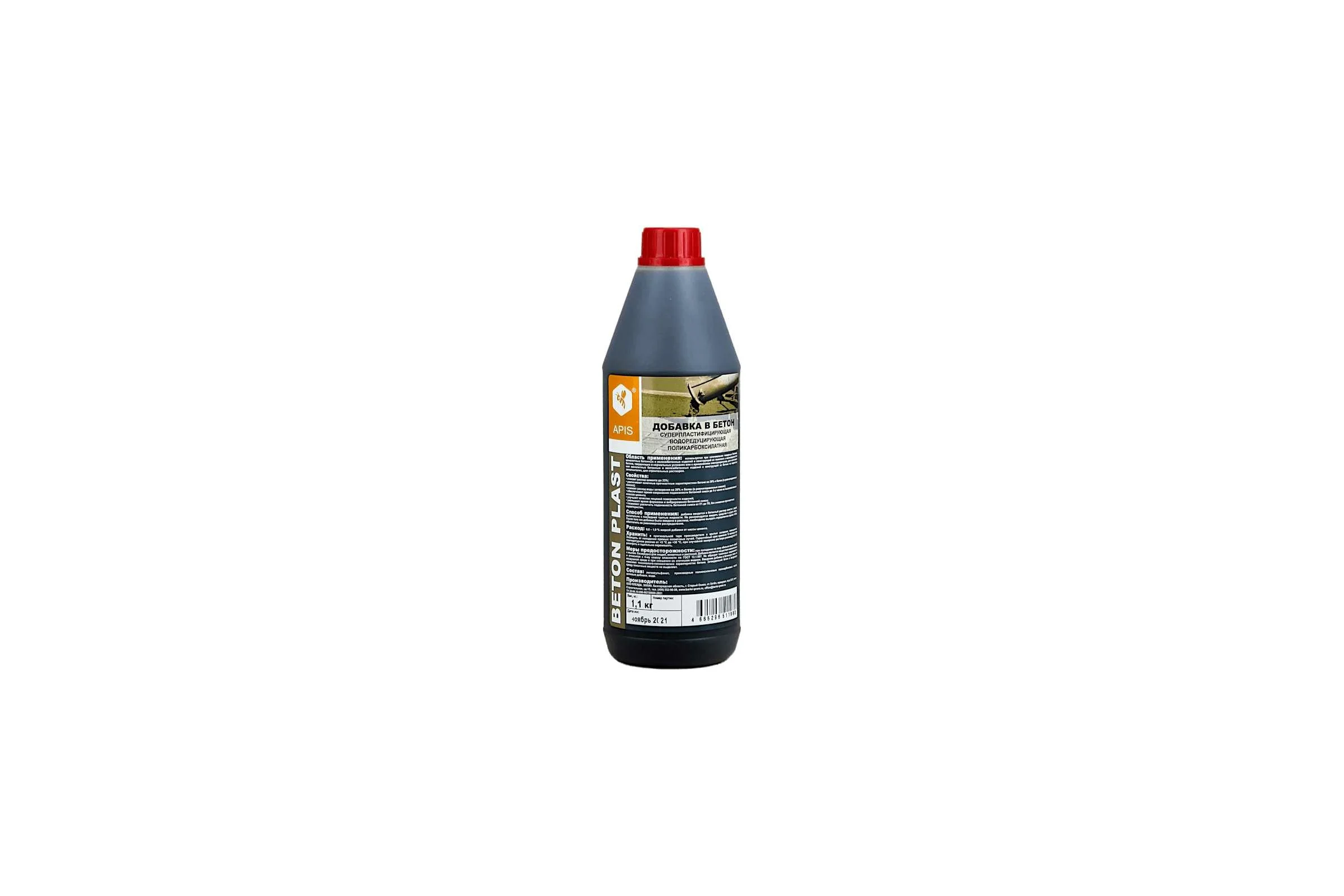Добавка в бетонные растворы APIS BETON PLAST (бутылка; 1,1 кг) 4665296517241