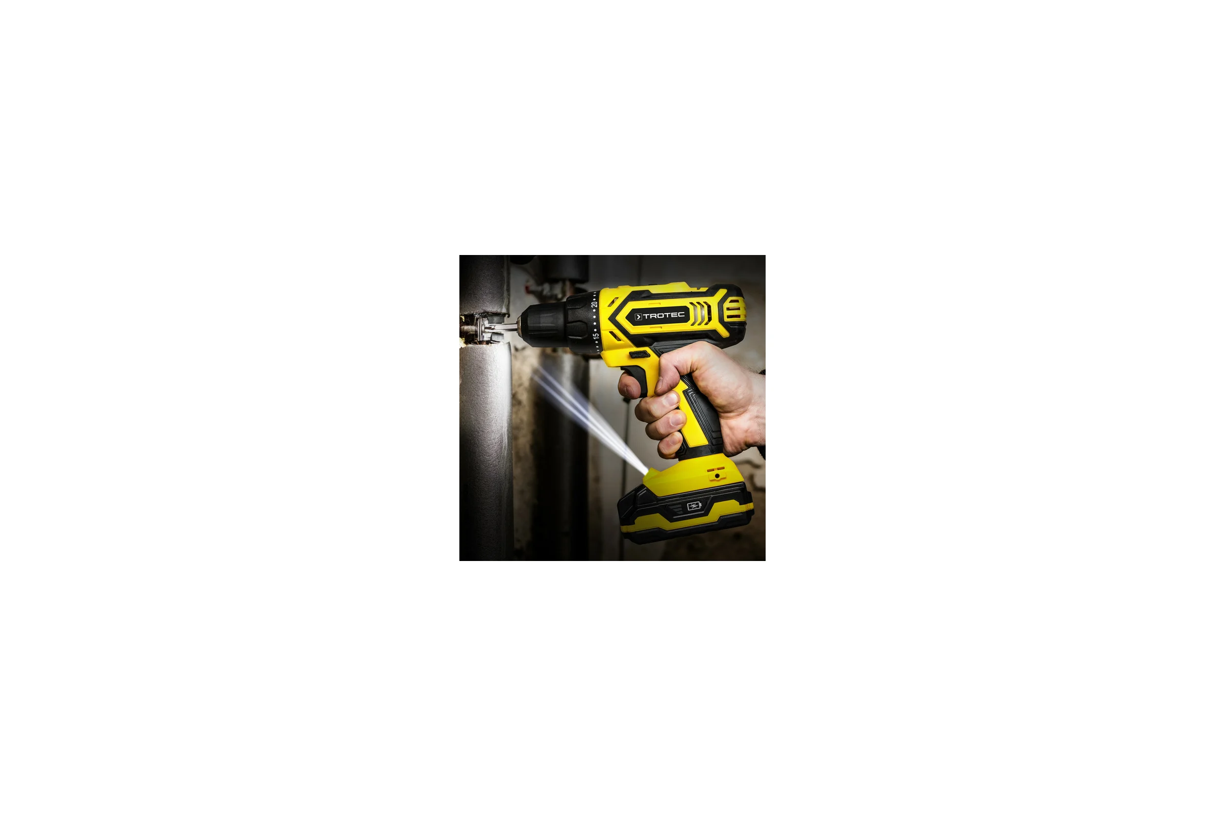 Аккумуляторная литий-ионная дрель TROTEC PSCS 11-20V 4410000302
