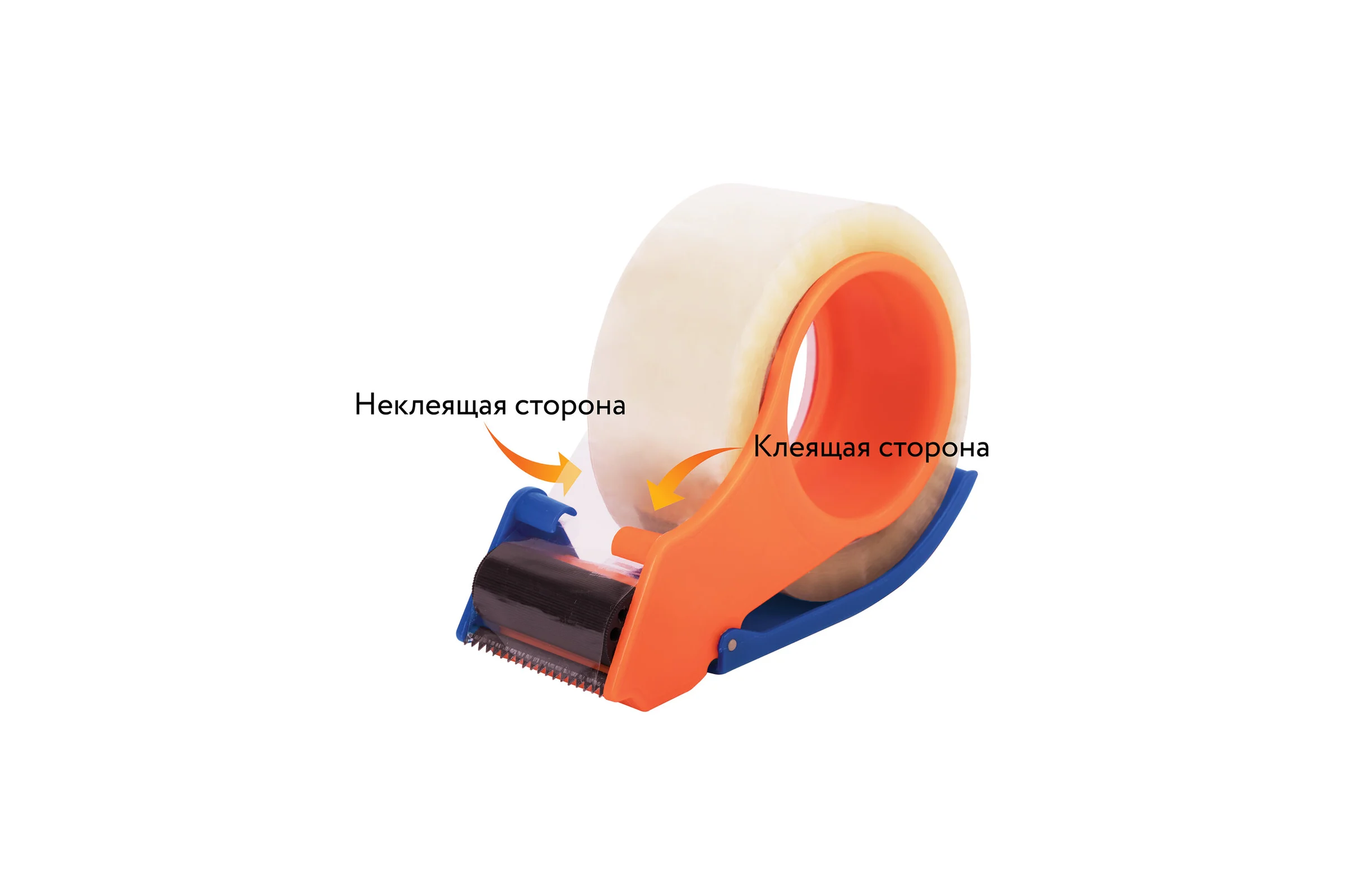 Диспенсер-улитка для клейкой упаковочной ленты STAFF EVERYDAY ширина ленты до 50мм 440123