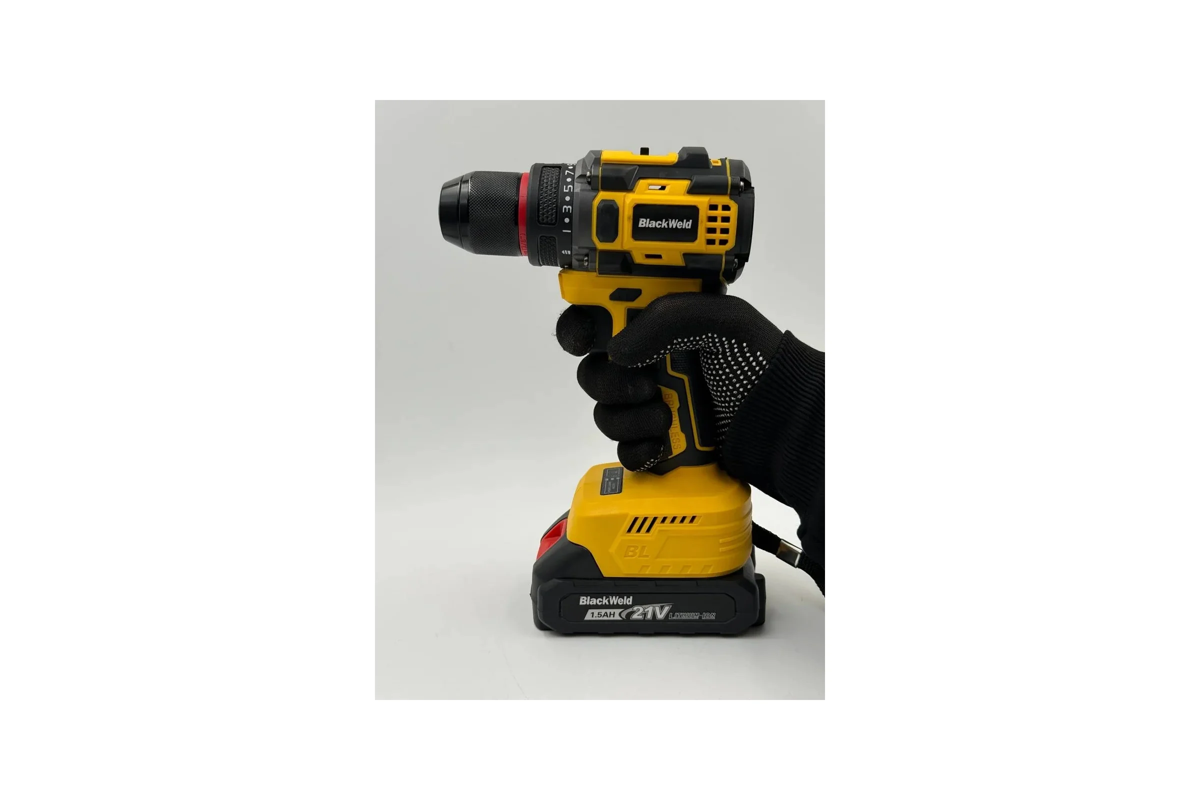 Бесщеточная аккумуляторная дрель-шуруповерт BlackWeld JZ02-10Y 21V 1.5Ah 150174