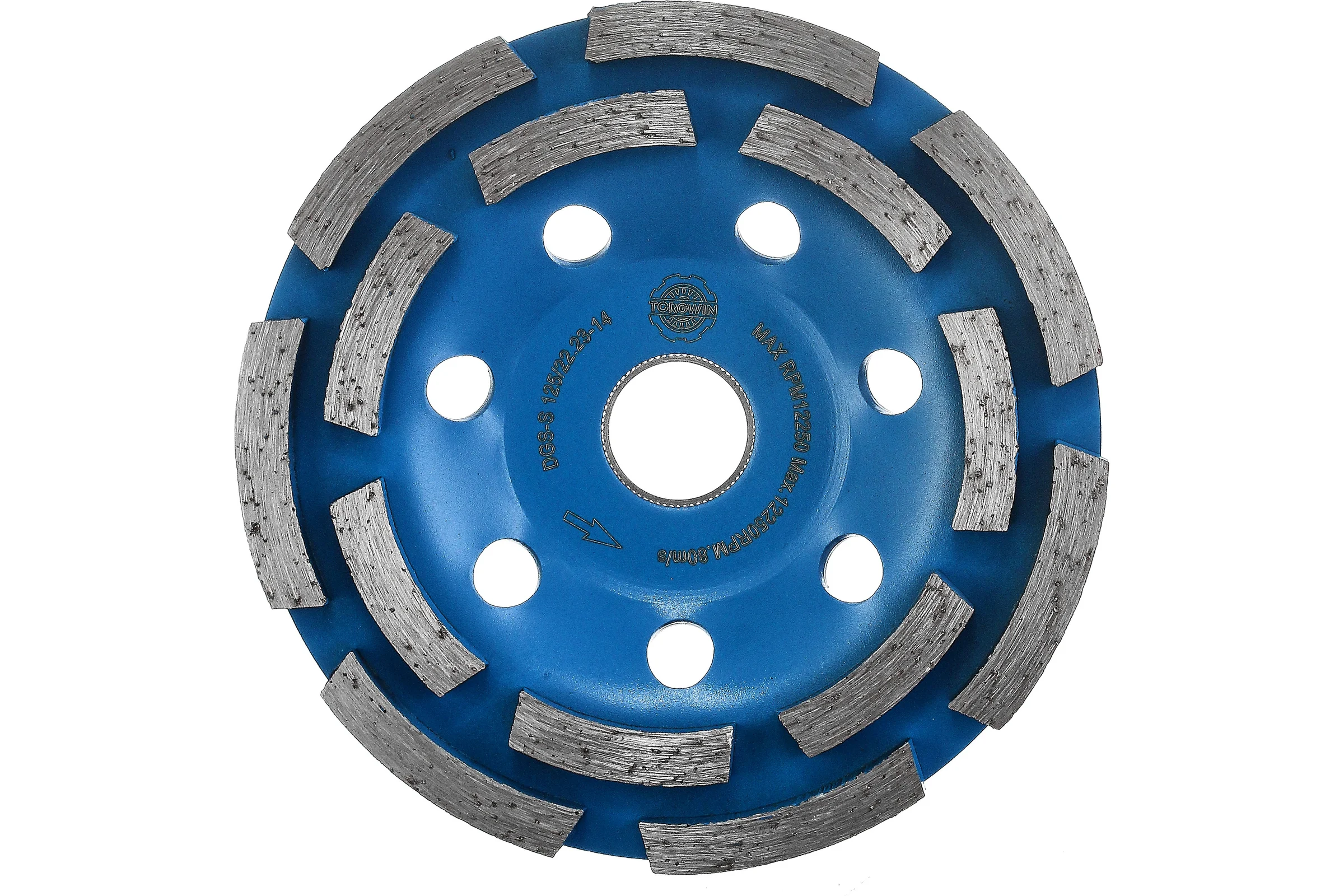 Алмазная чашка 2-х рядный сегмент 125 мм широкий TORGWIN T151833