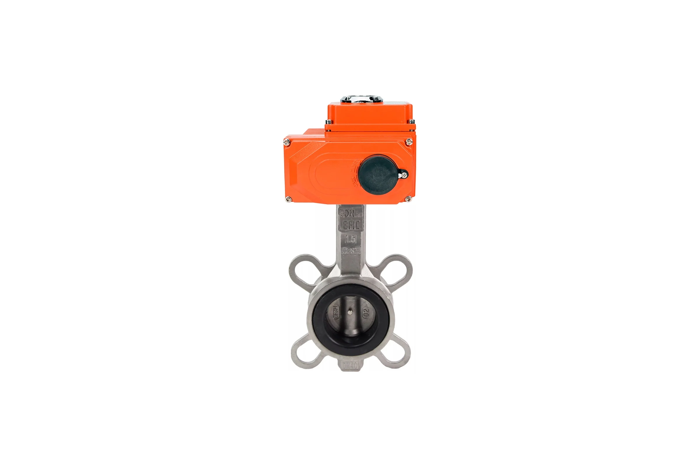 Затвор дисковый DN.ru 316L-316L-EPDM Ду80 Ру16L, электропривод QT2-003-24VDC D050-87851