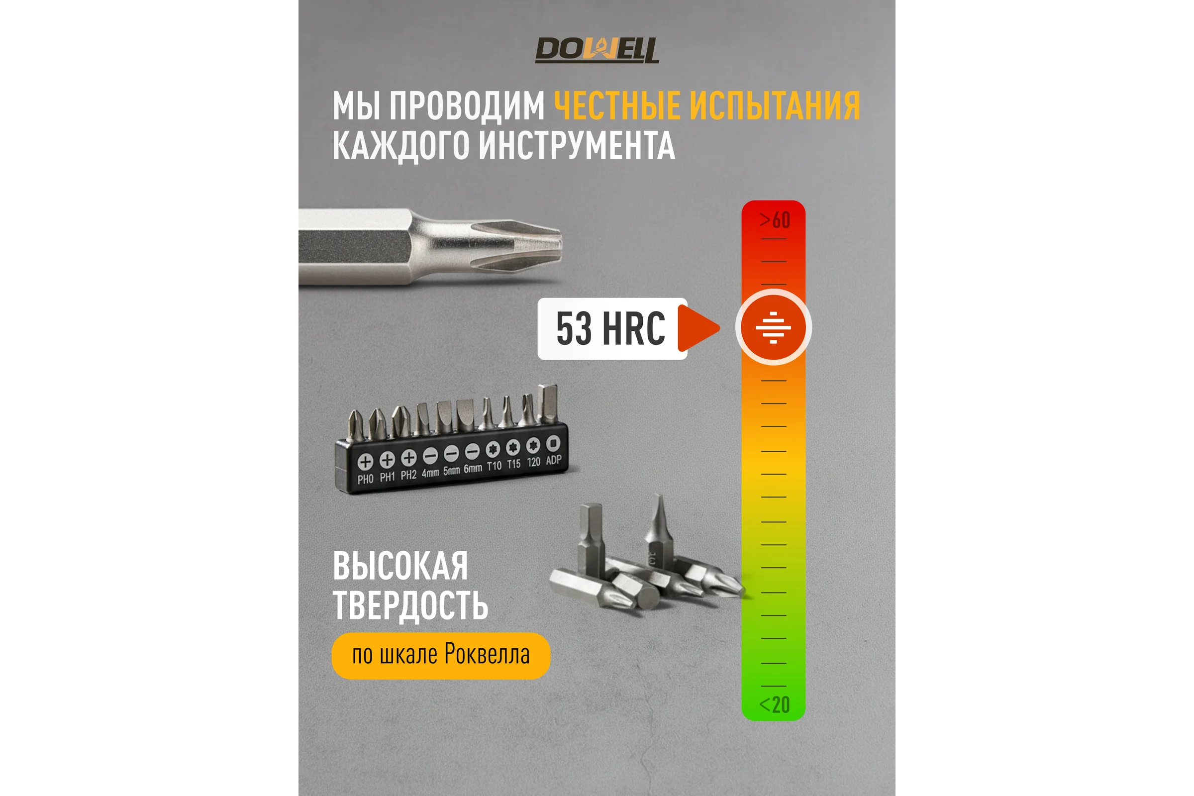 Набор магнитных отверток и бит DOWELL 108 предметов HY090101