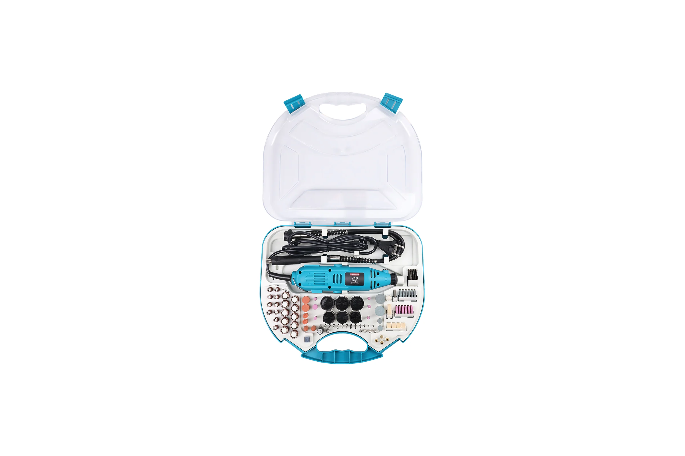 Гравер с набором насадок Smartbuy, 210 штук, в кейсе, Tools SBT-GRS-210p1