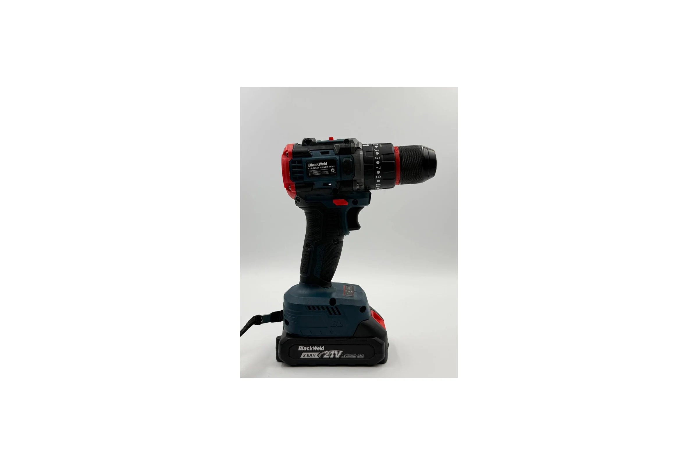 Бесщеточная аккумуляторная дрель-шуруповерт BlackWeld JZ02-10-2R 21V 2.0Ah 150176
