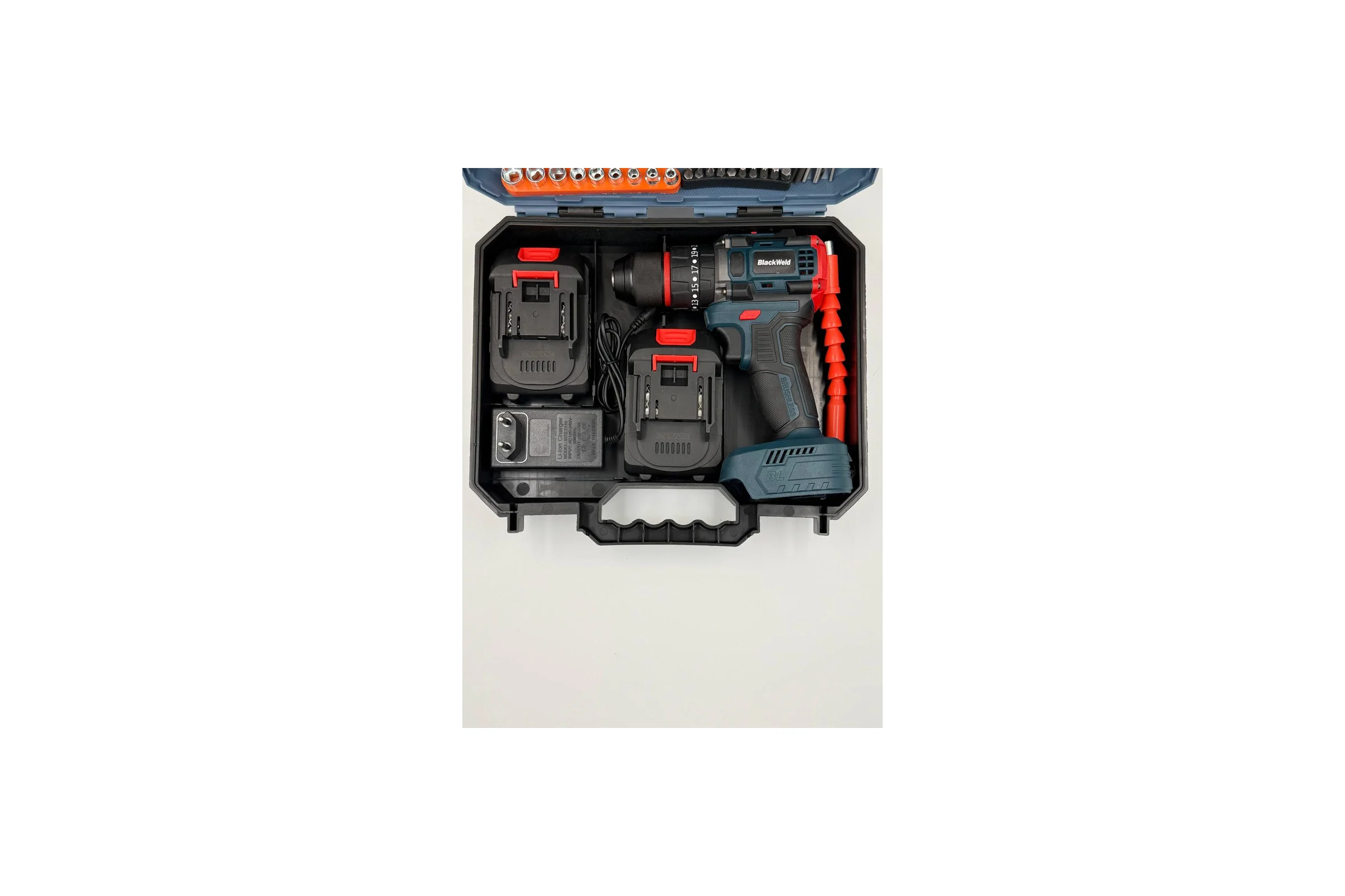 Бесщеточная аккумуляторная дрель-шуруповерт BlackWeld JZ02-10-2R 21V 2.0Ah 150176