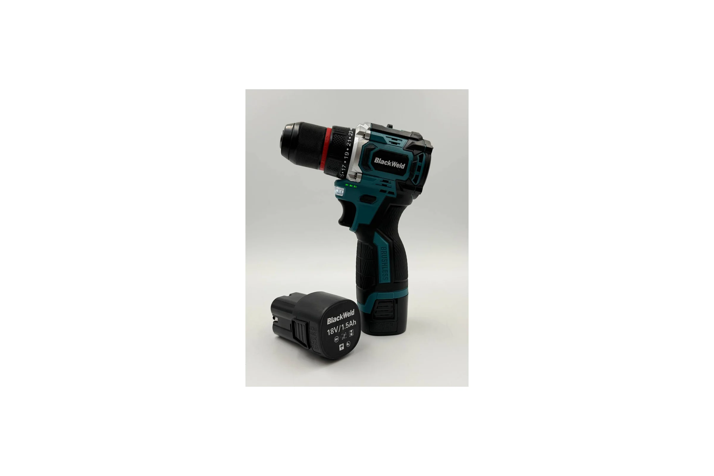 Бесщеточная аккумуляторная дрель-шуруповерт BlackWeld JZ10B 18V1.5Ah 150169
