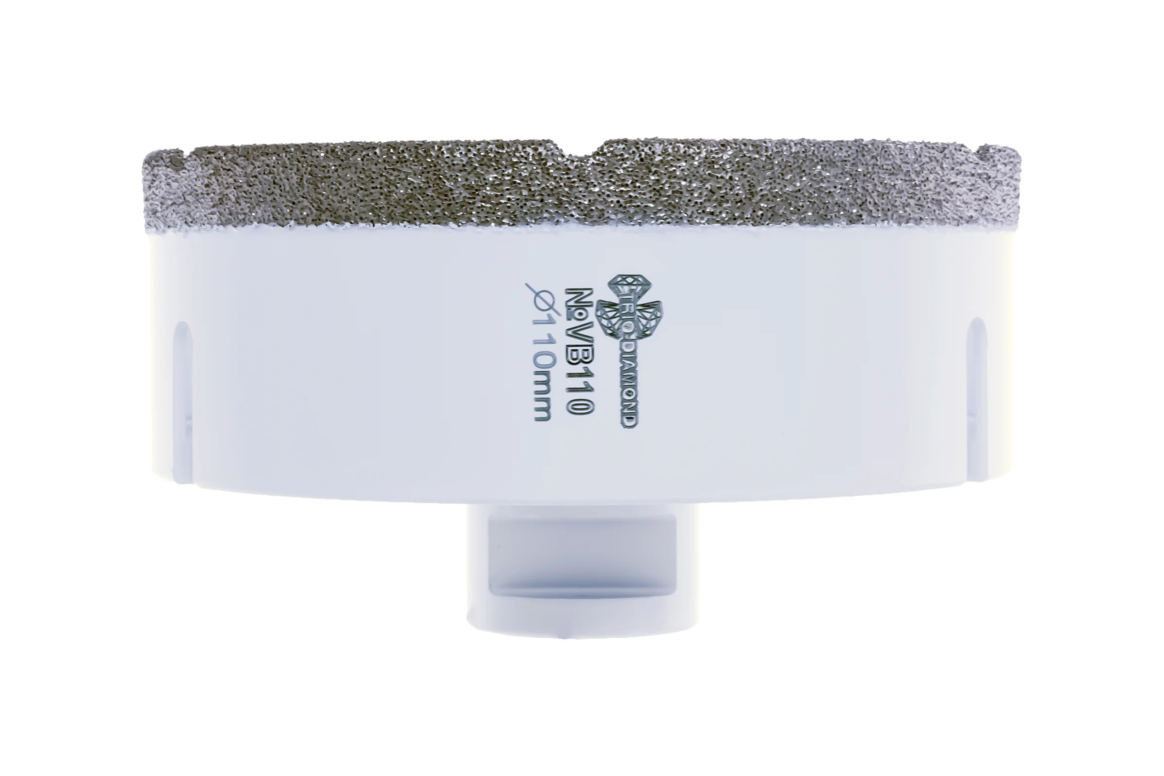 Коронка алмазная по керамограниту TRIO-DIAMOND 110 мм, М14, Vacuum Brazed VB110