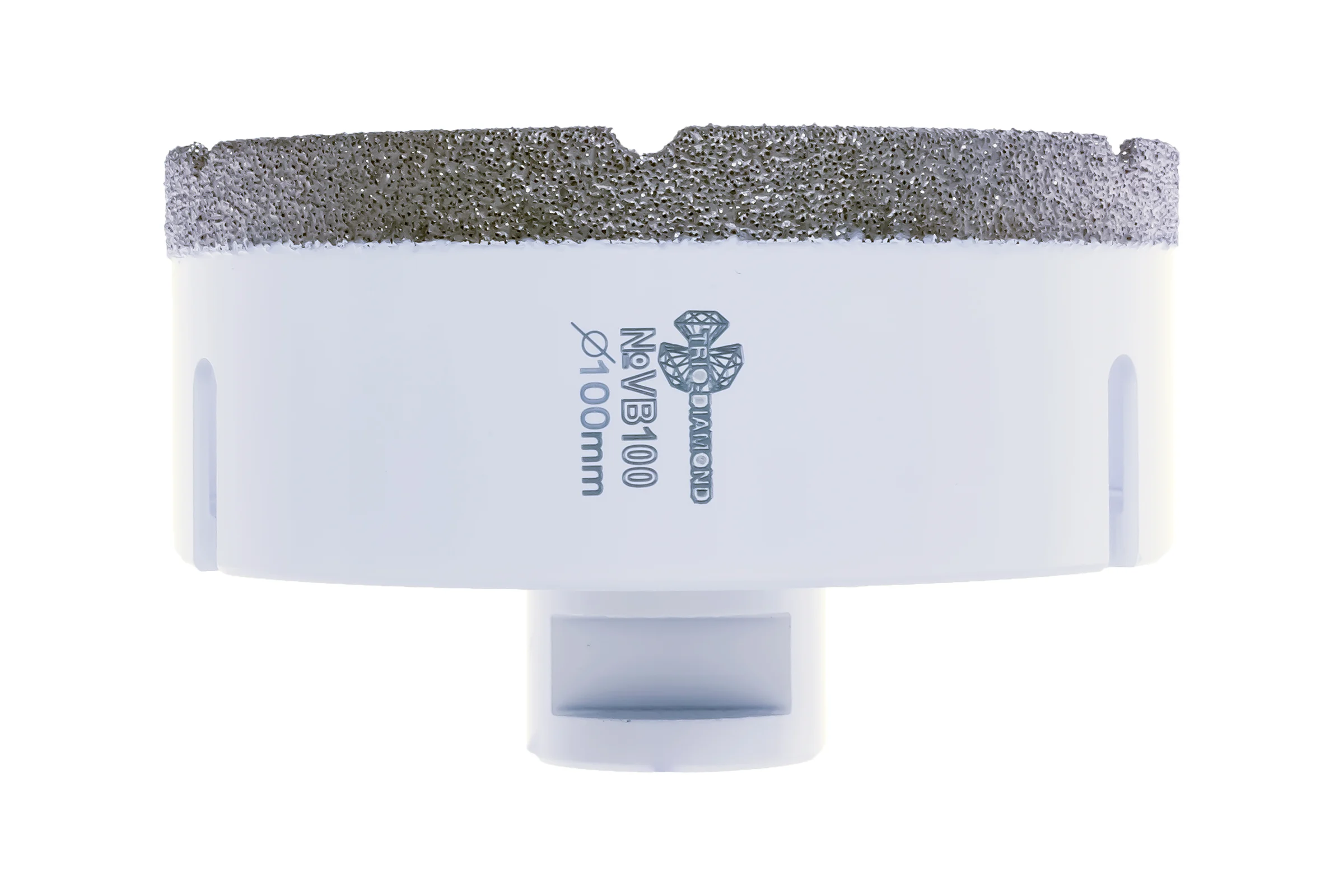 Коронка алмазная по керамограниту TRIO-DIAMOND 100 мм, М14, Vacuum Brazed VB100