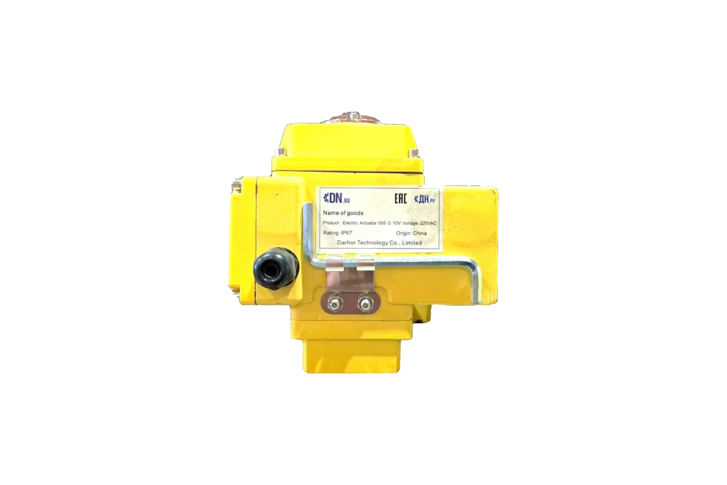 Электропривод четвертьоборотный DN.ru QT-005-220В (0-10В) 0-10В DAR gander D300-15352