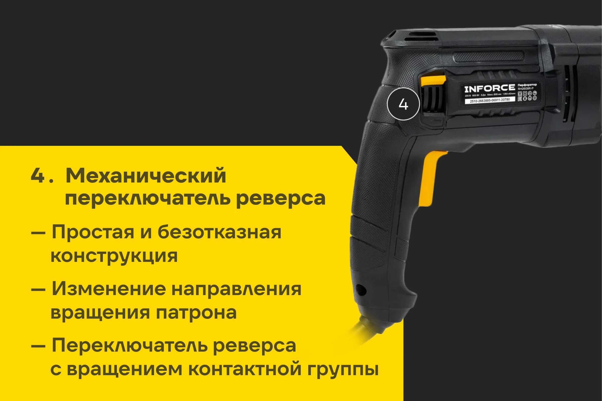 Перфоратор Inforce RH2608R-P