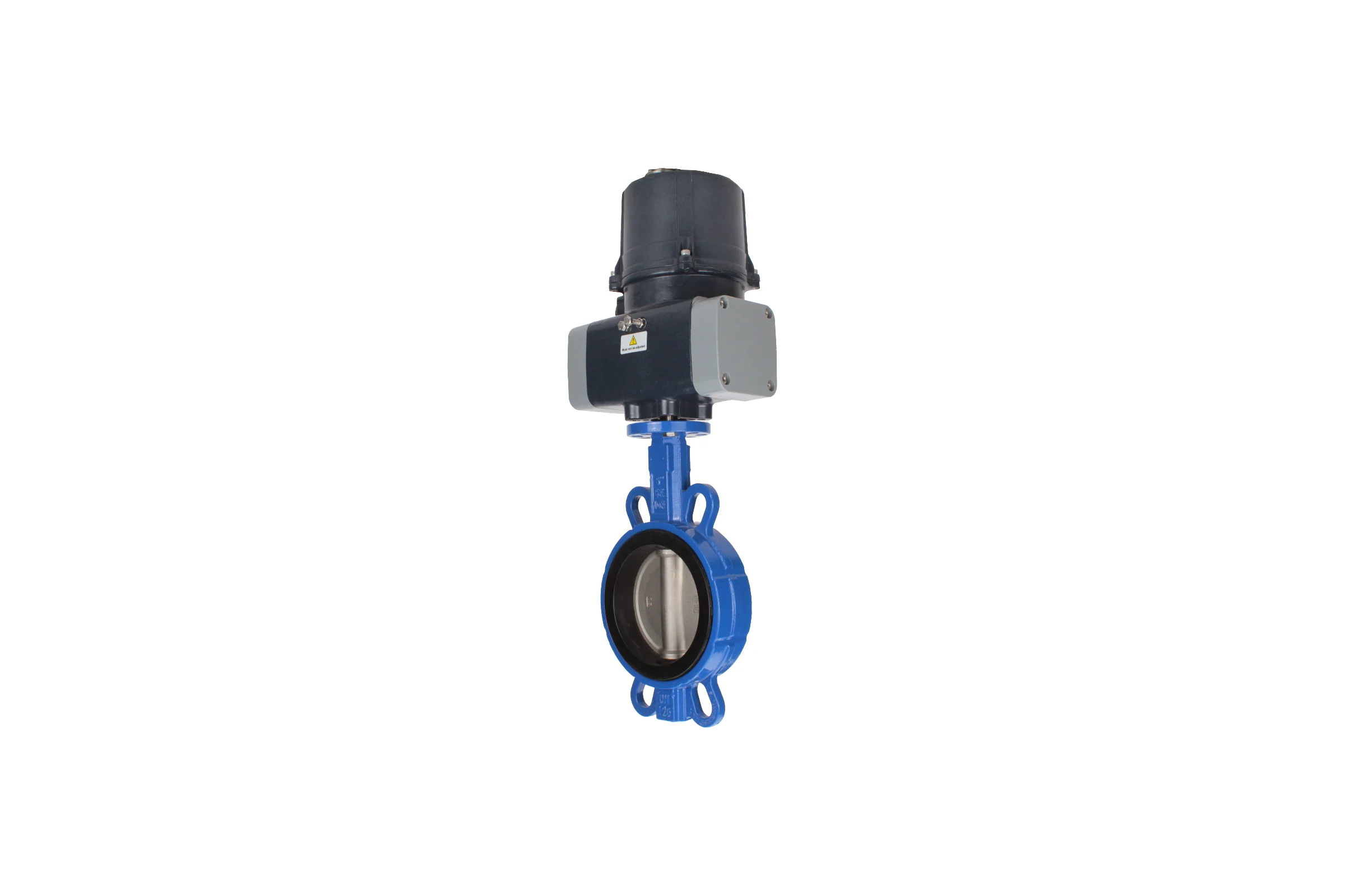 Затвор дисковый для абразивных сред DN.ru QT450-316-EPDM-2W-Fb-H Ду150 Ру16, эл.привод ЭПВП-014 220В с пружинным возвратом D050-87841